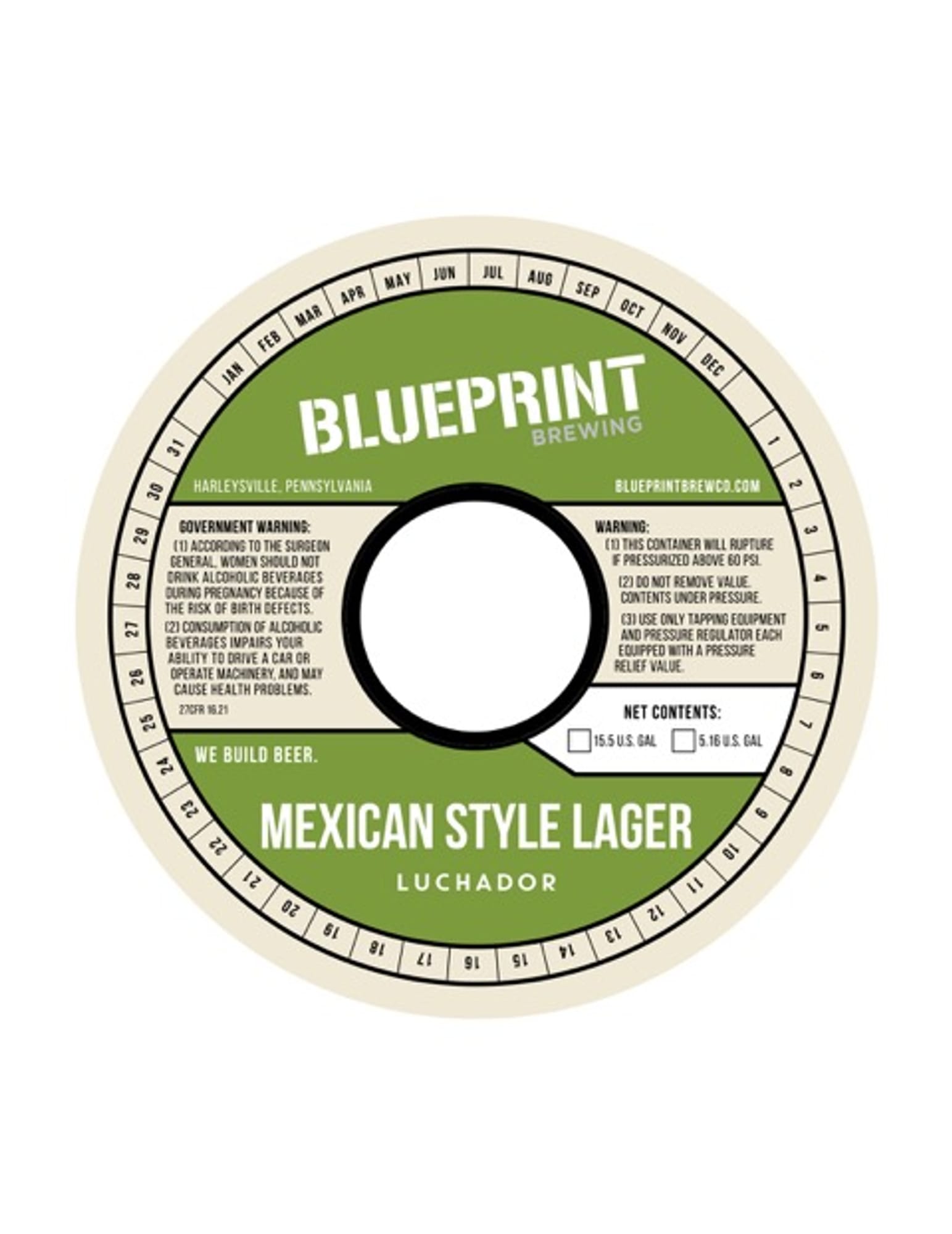 Luchador by Blueprint Brewing Co. - beer label