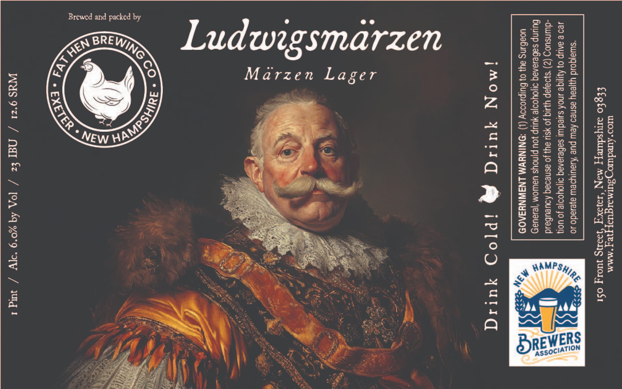 Ludwigsmarzen by Fat Hen Brewing Co. - beer label