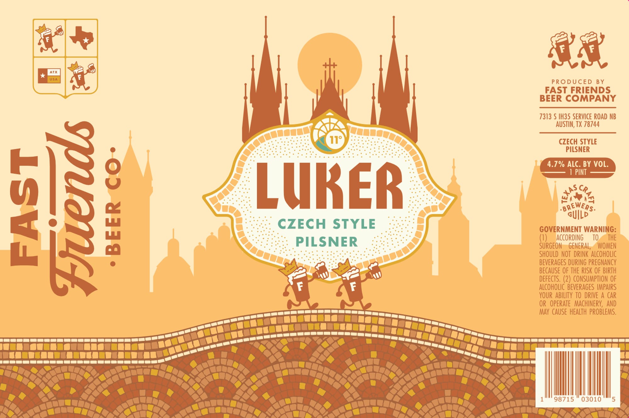 Luker by Fast Friends Beer Co. - beer label