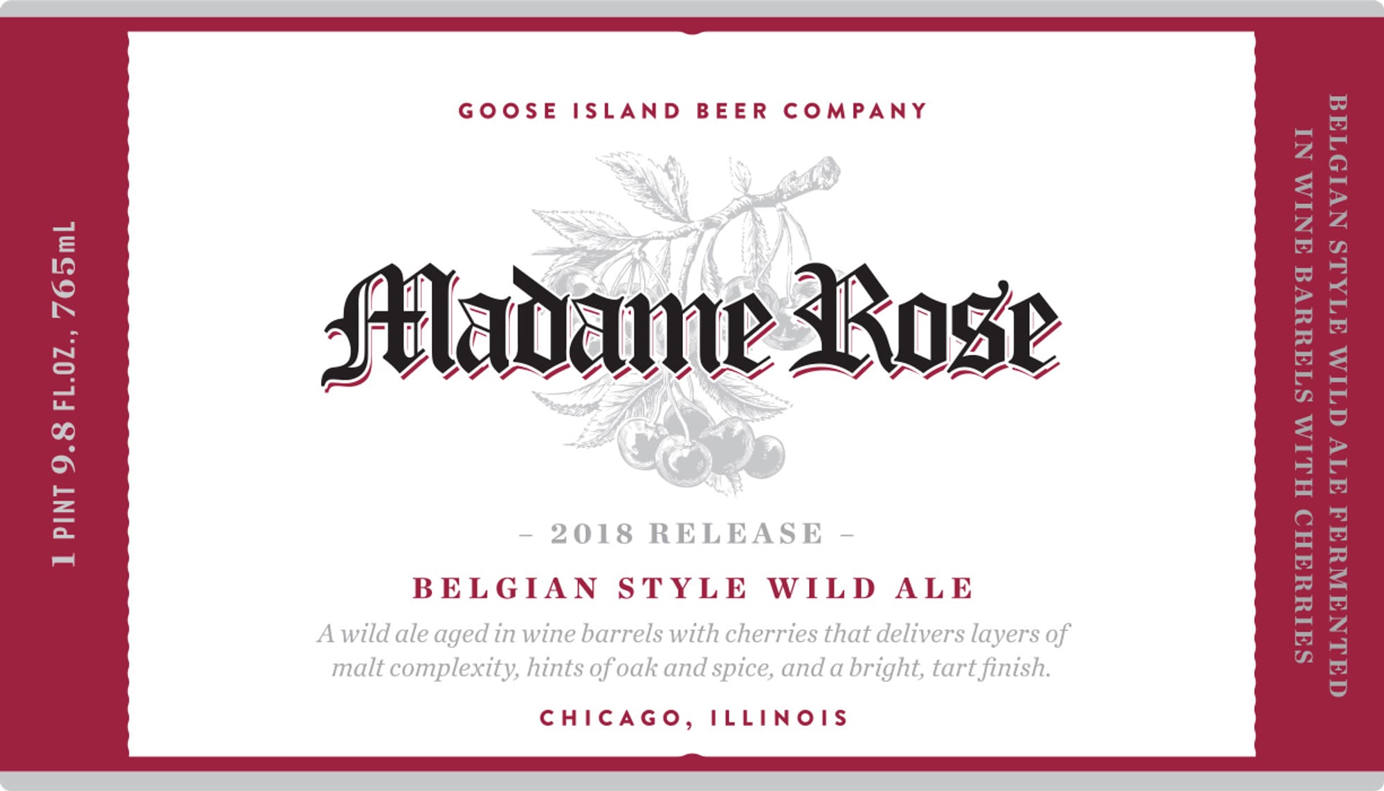 Madame Rose by Goose Island Beer Company - beer label