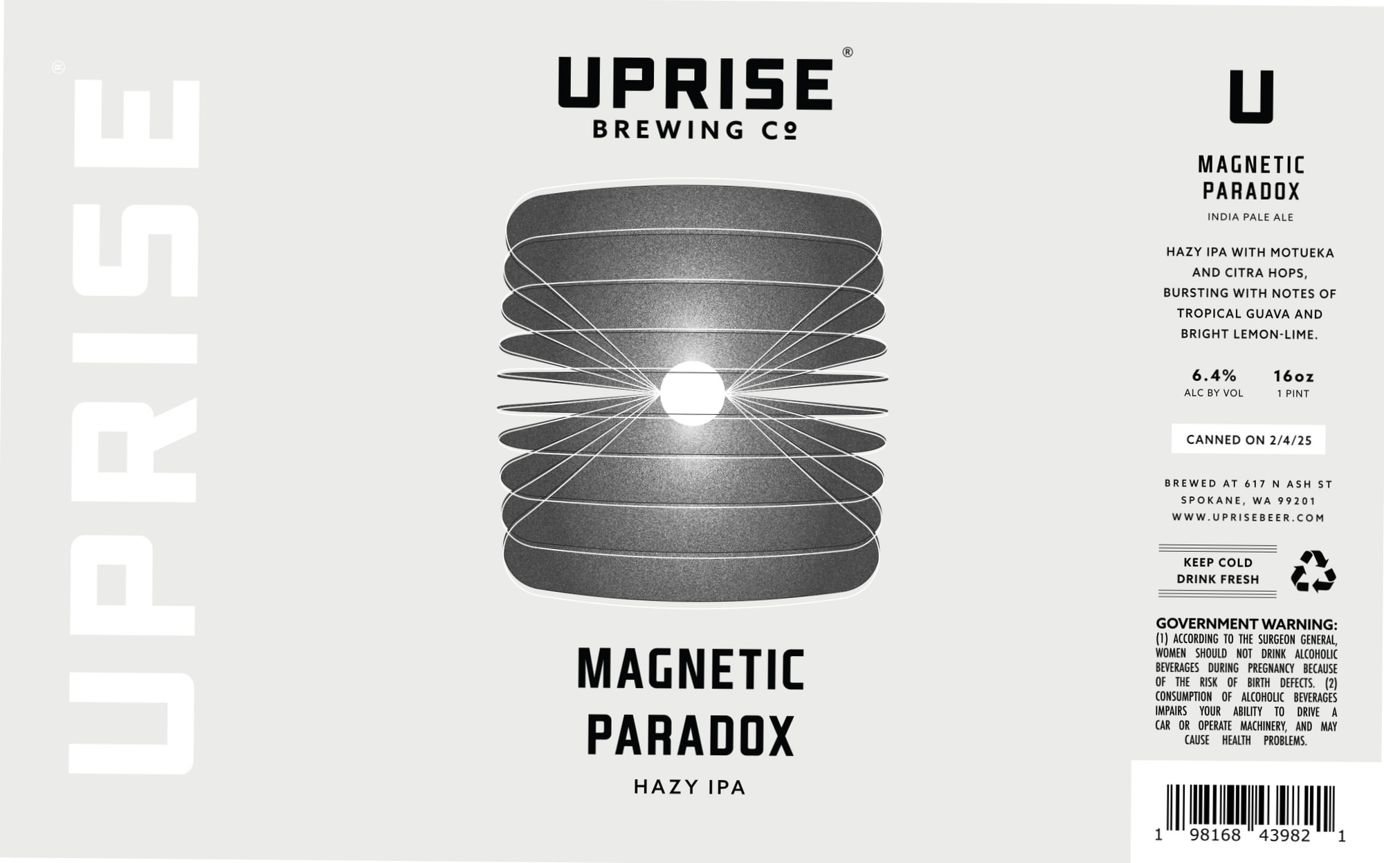 Magnetic Paradox by Uprise Brewing Co. - beer label