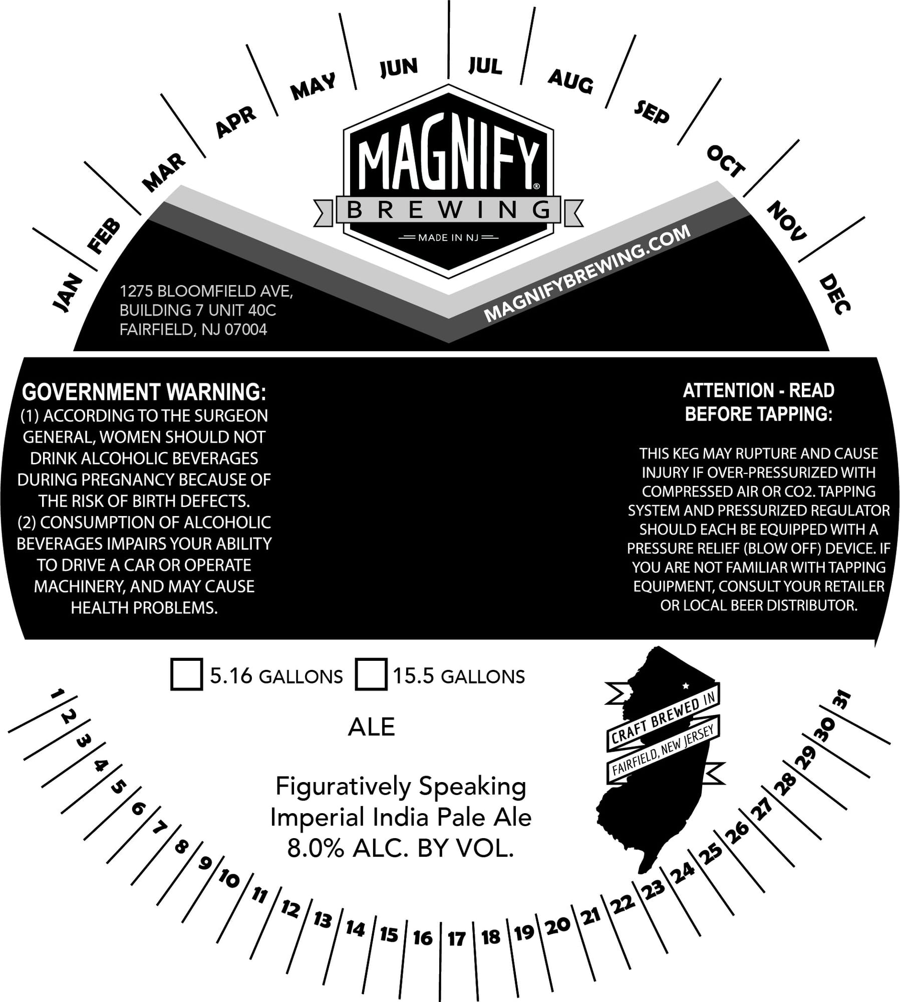 Figuratively Speaking by Magnify Brewing - beer label