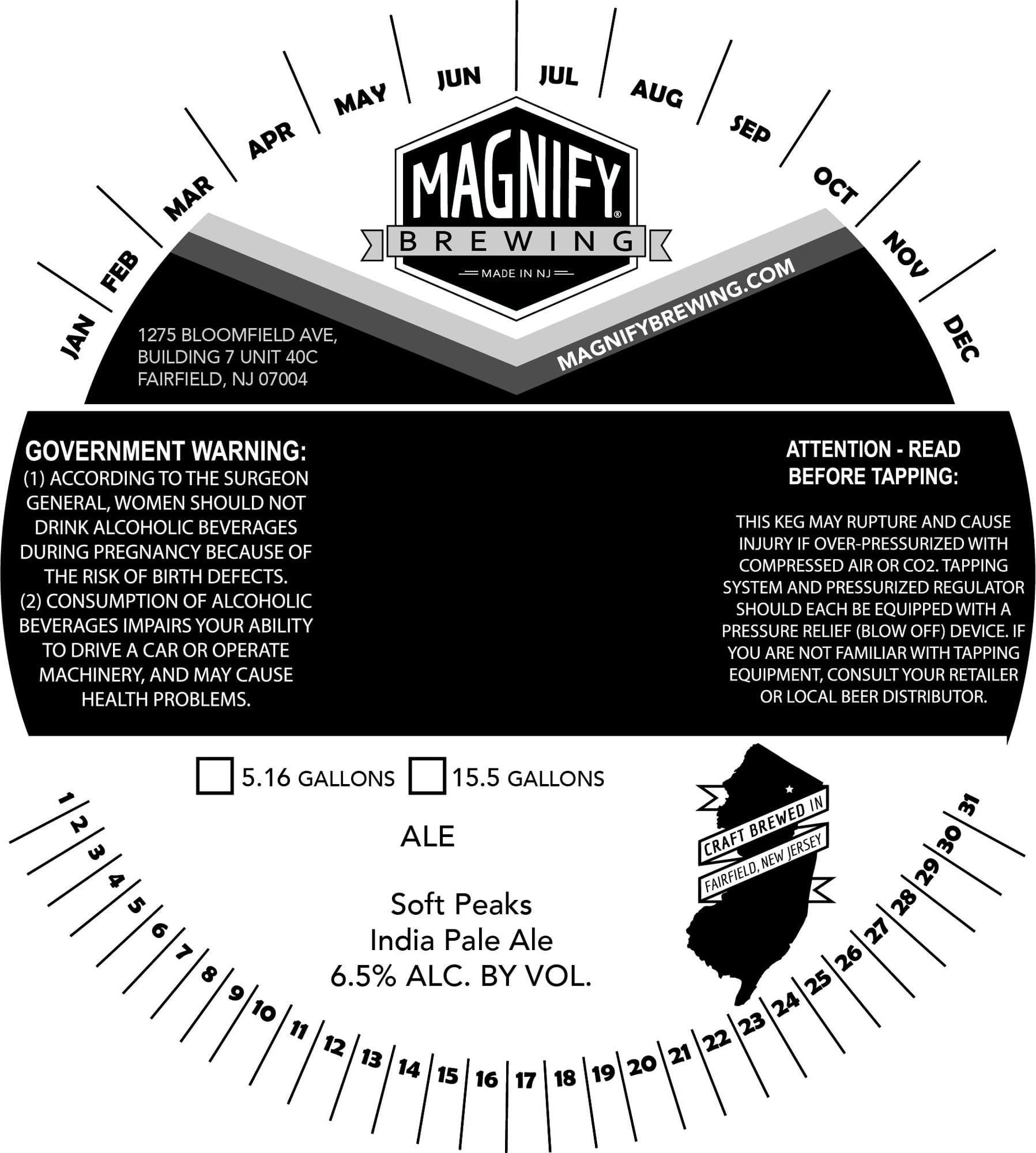 Soft Peaks by Magnify Brewing - beer label