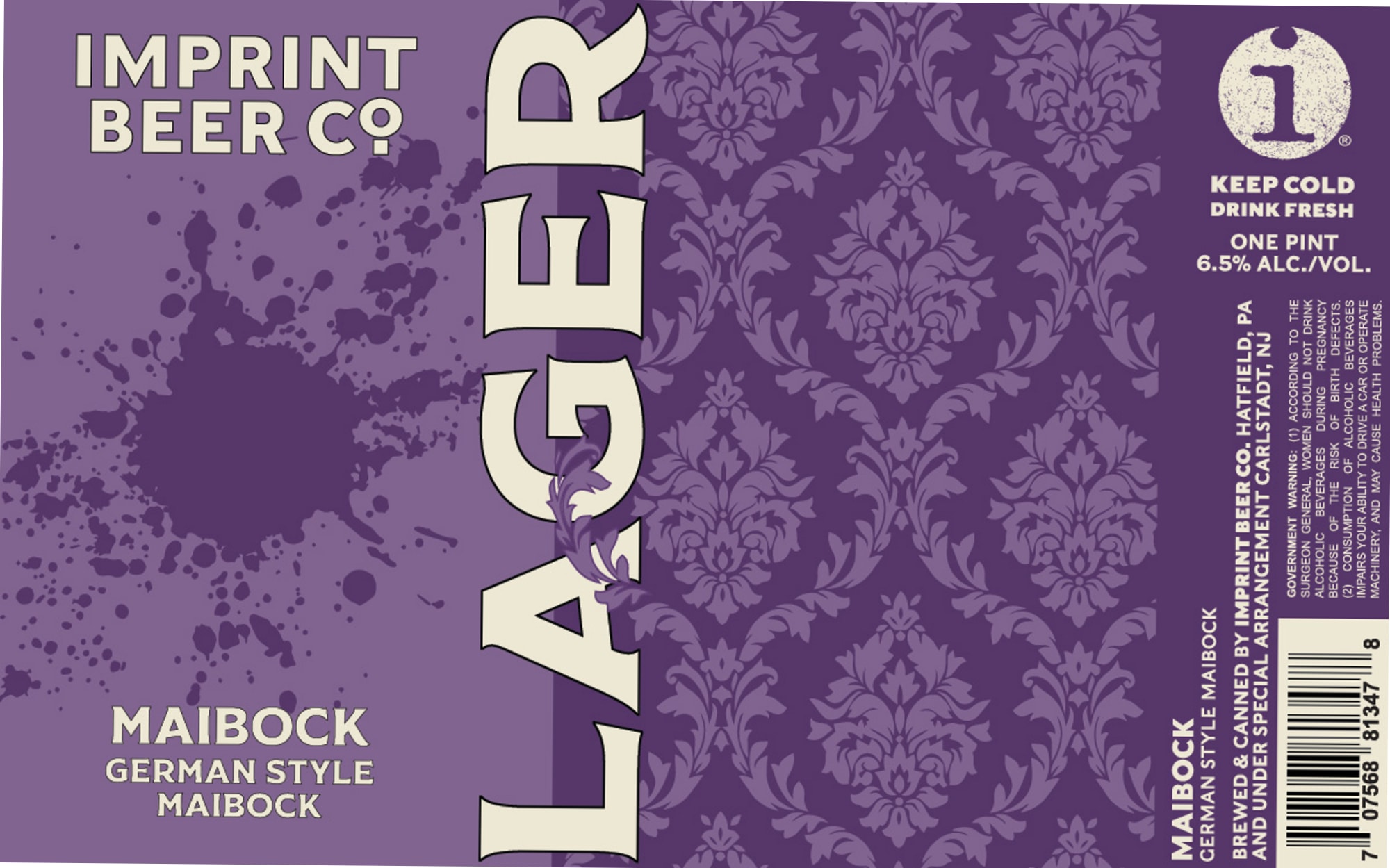Maibock by Imprint Beer Co. - beer label