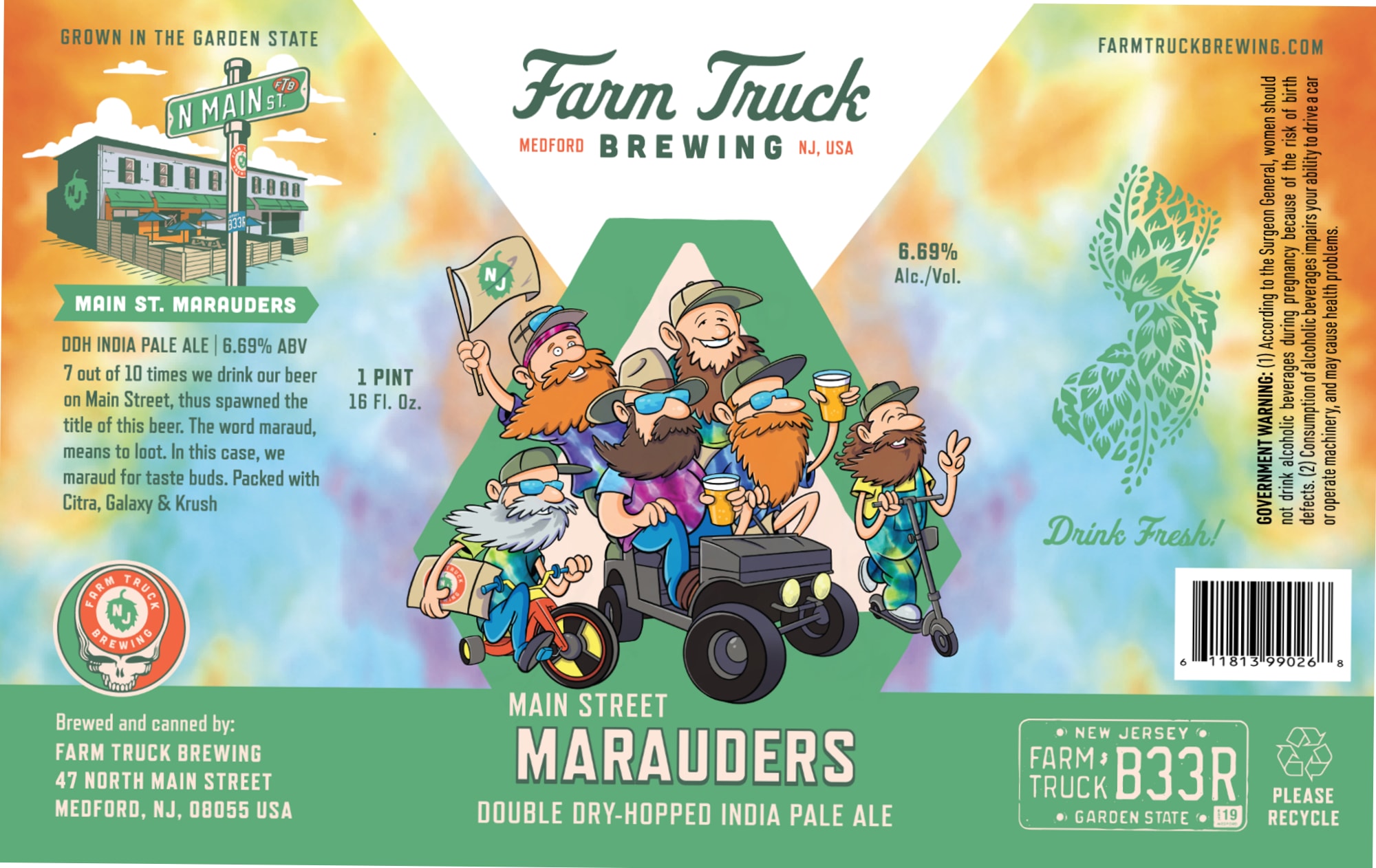 Main Street Marauders by Farm Truck Brewing - beer label