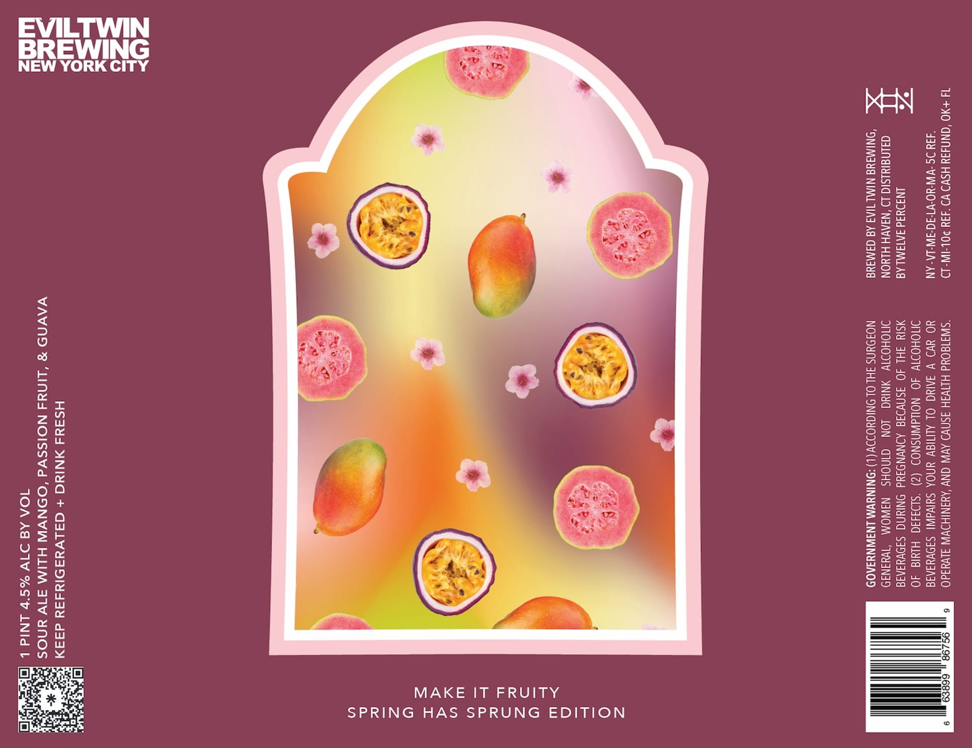 Make It Fruity: Spring Has Sprung Edition by Evil Twin Brewing - beer label