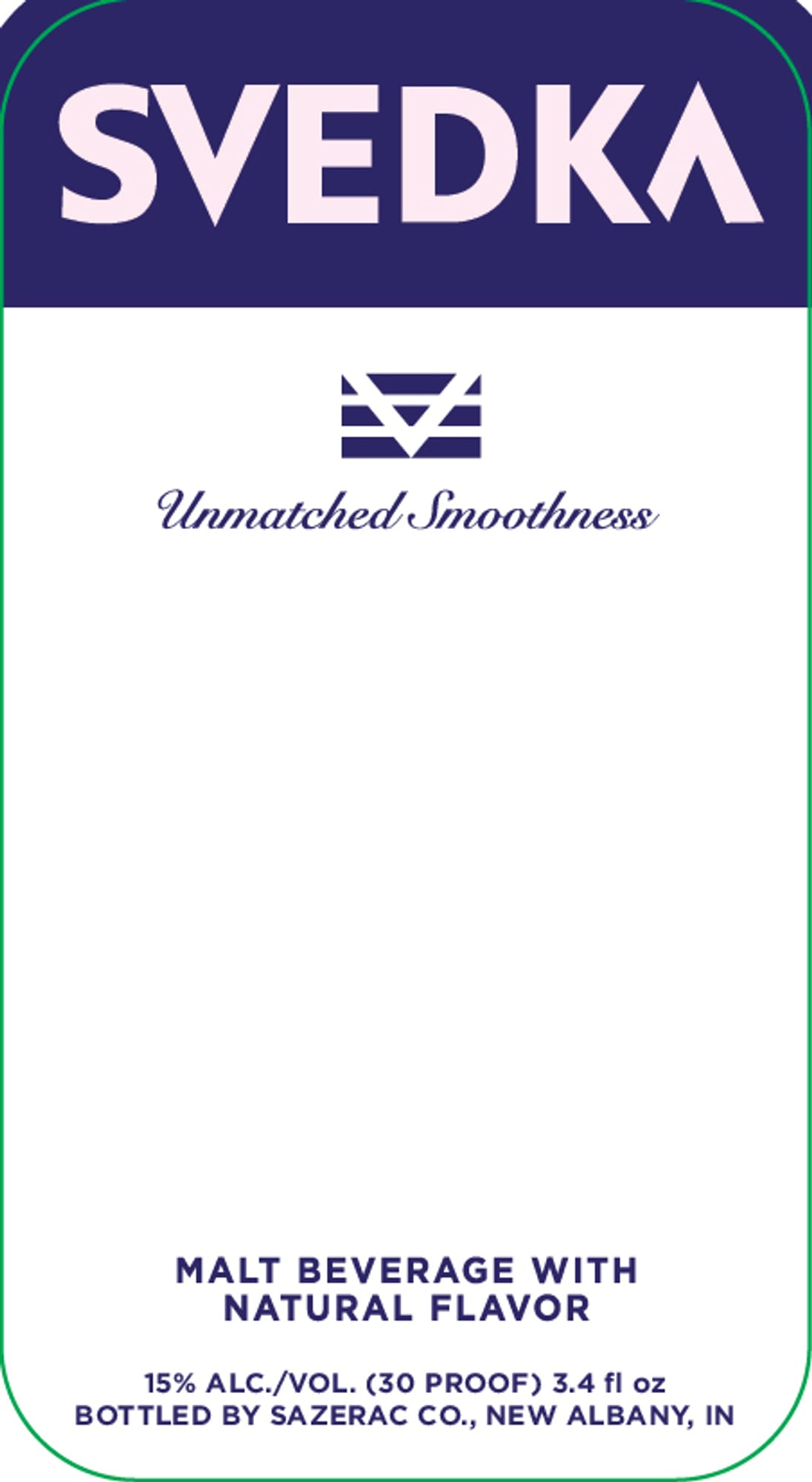 Malt Beverage with Natural Flavor by Svedka - beer label