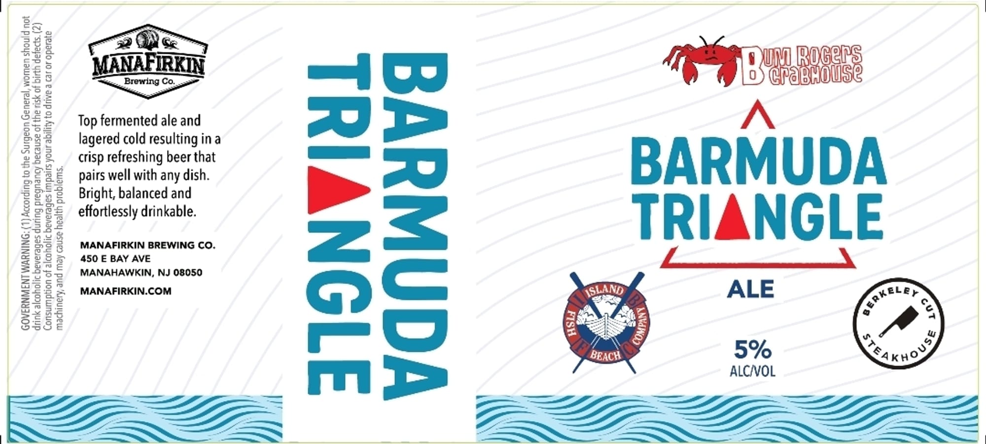 Barmuda Triangle by Manfifirkin Brewing Co. - beer label