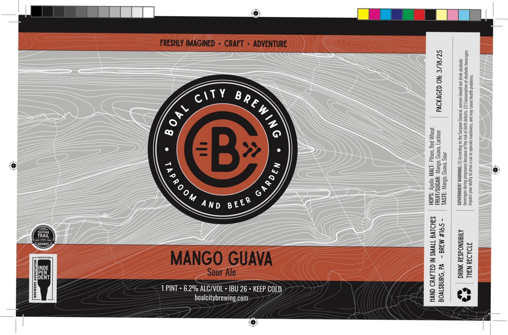 Mango Guava by Boal City Brewing - beer label