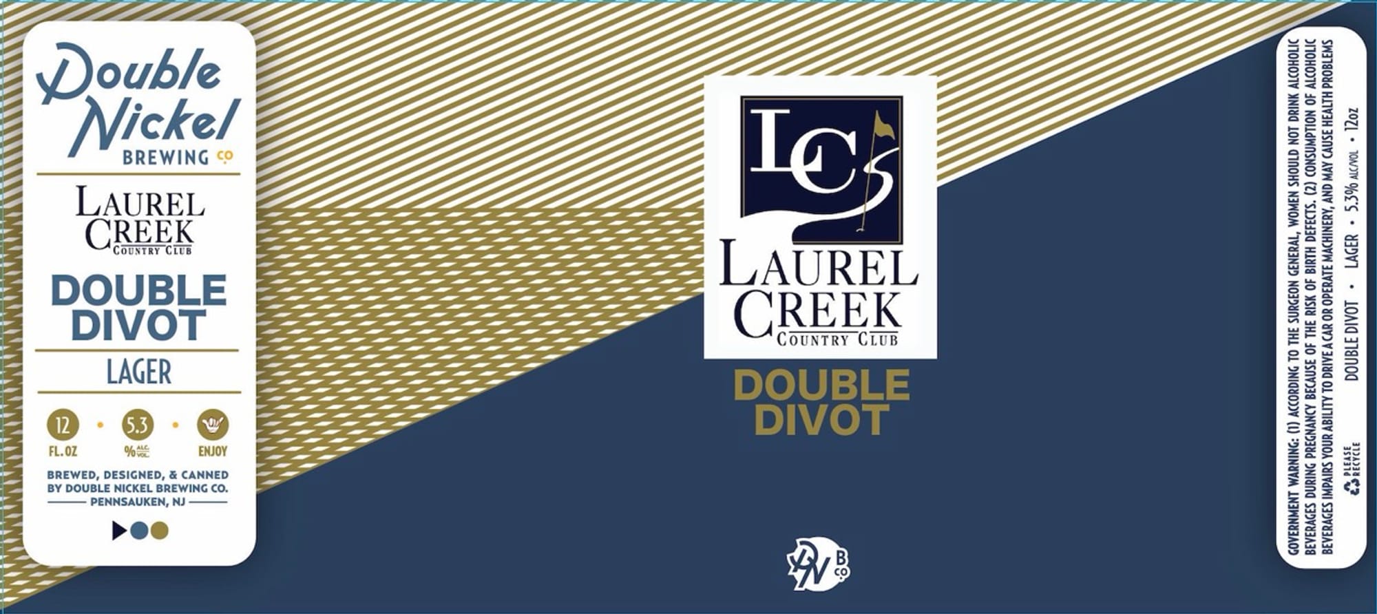 Double Divot Lager by Laurel Creek Brewing Co. - beer label