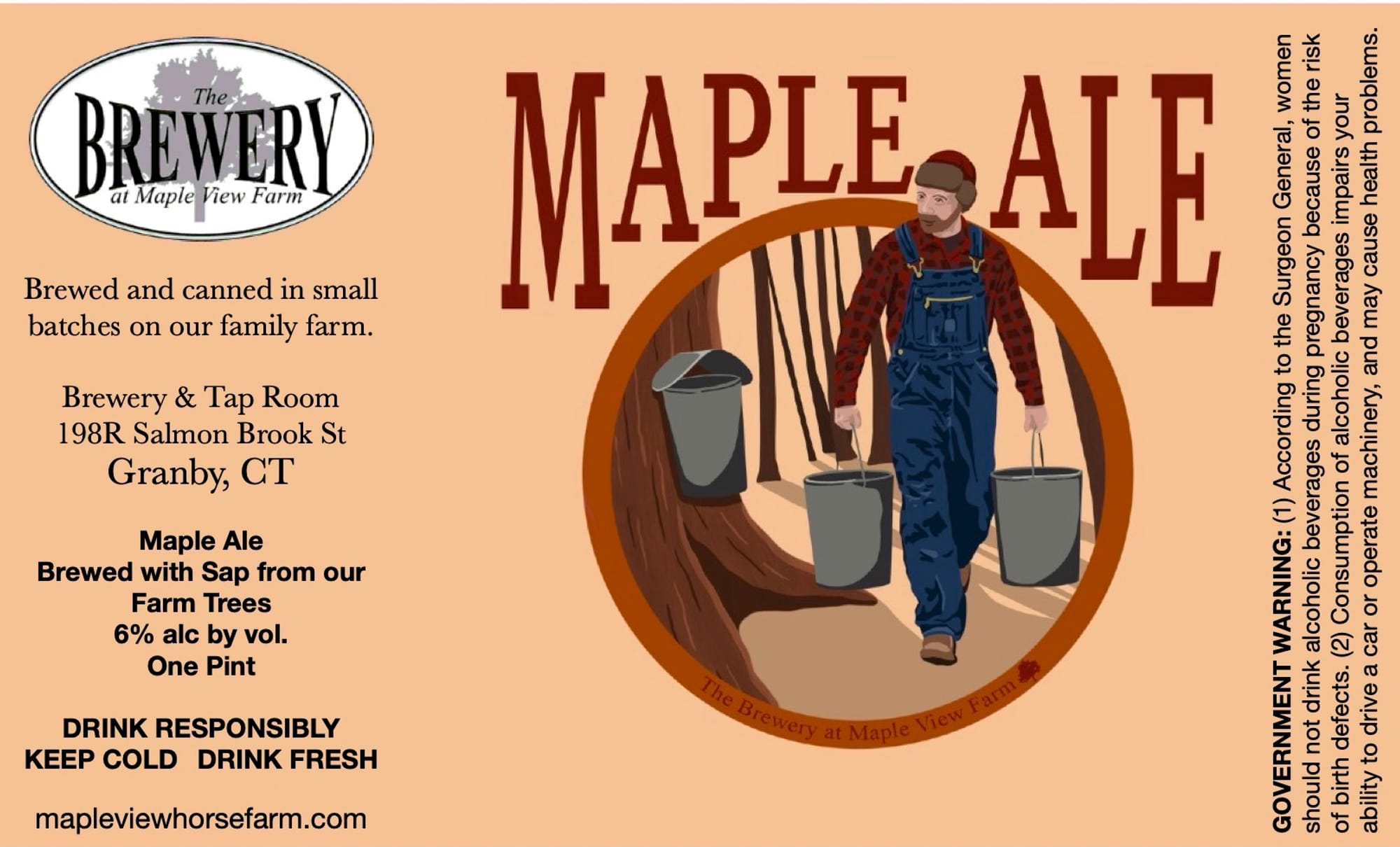 Maple Ale by The Brewery at Maple View Farm - beer label