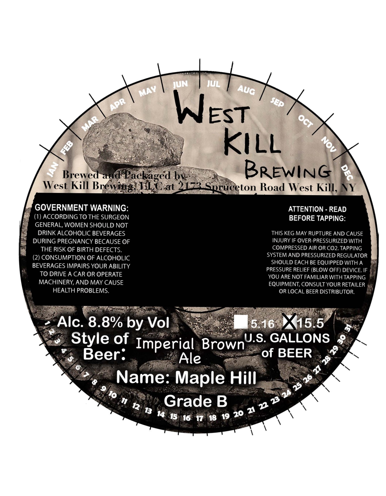 Maple Hill by West Kill Brewing - beer label