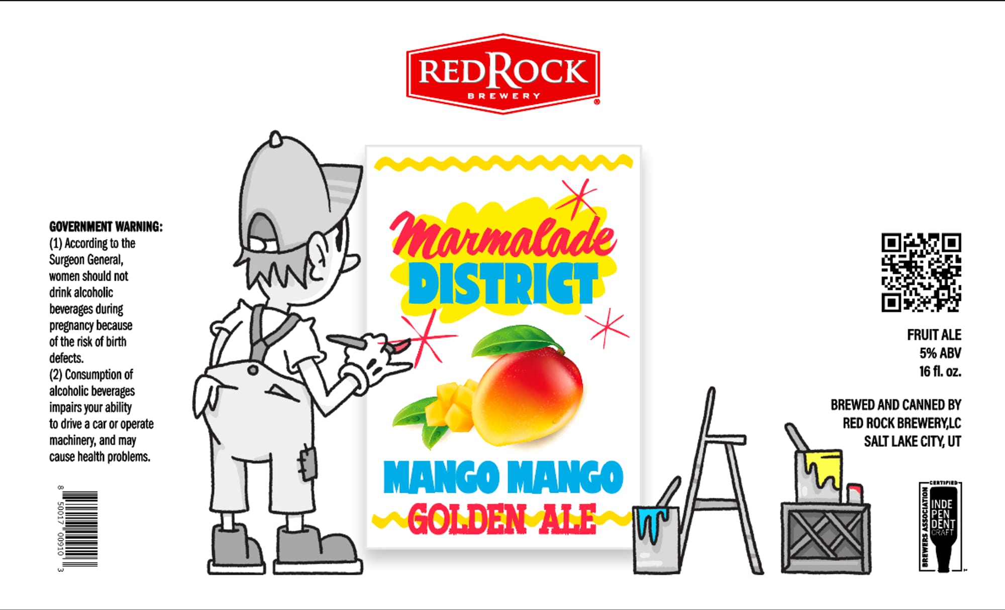 Marmalade District by RedRock Brewery - beer label