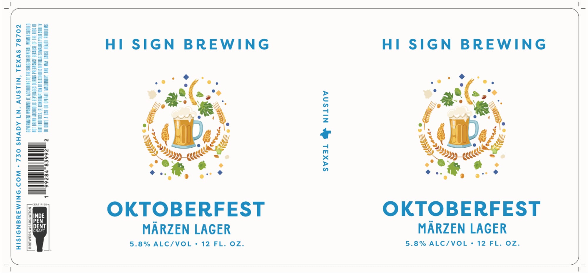 MARZEN LAGER by OKTOBERFEST - beer label