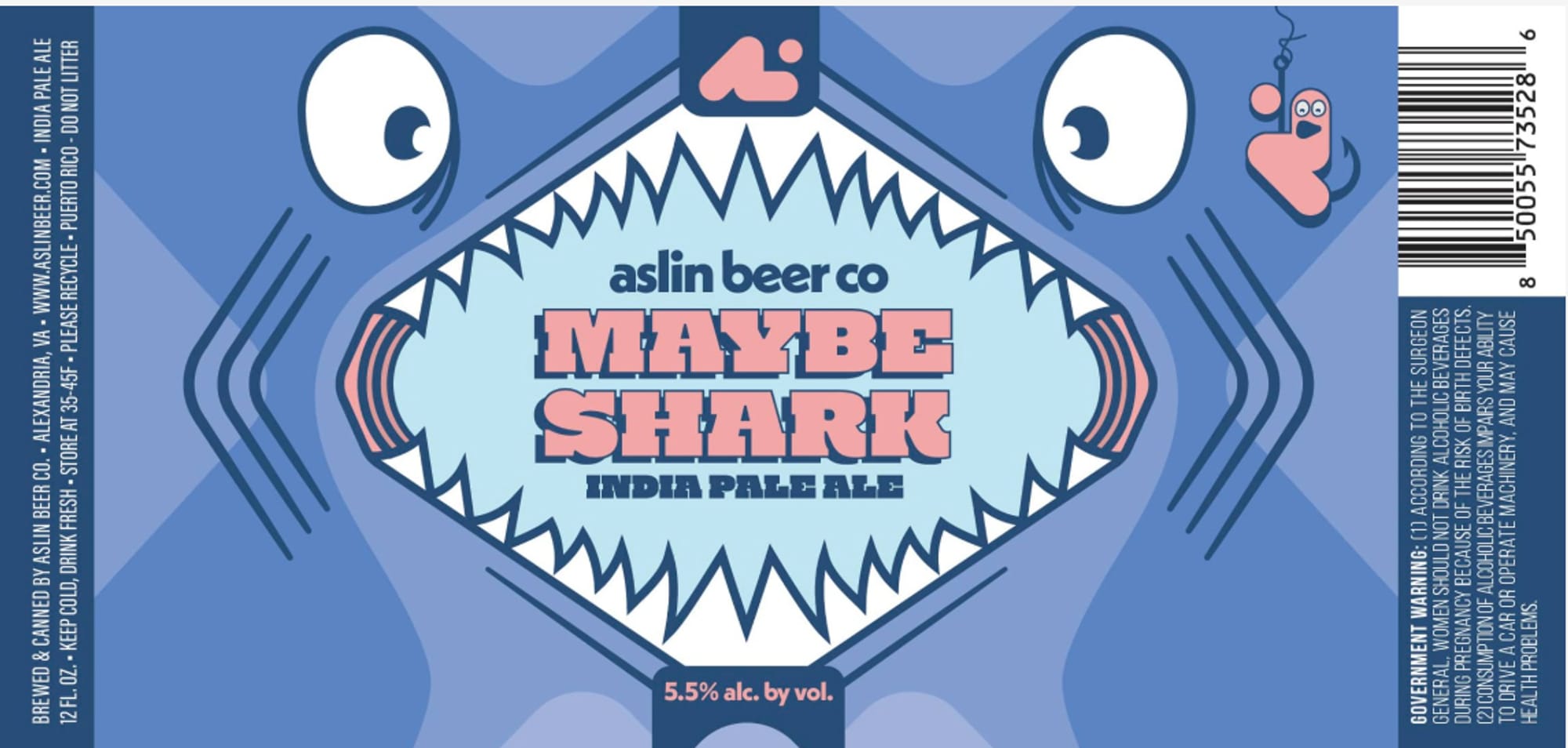 Maybe Shark by Aslin Beer Co. - beer label