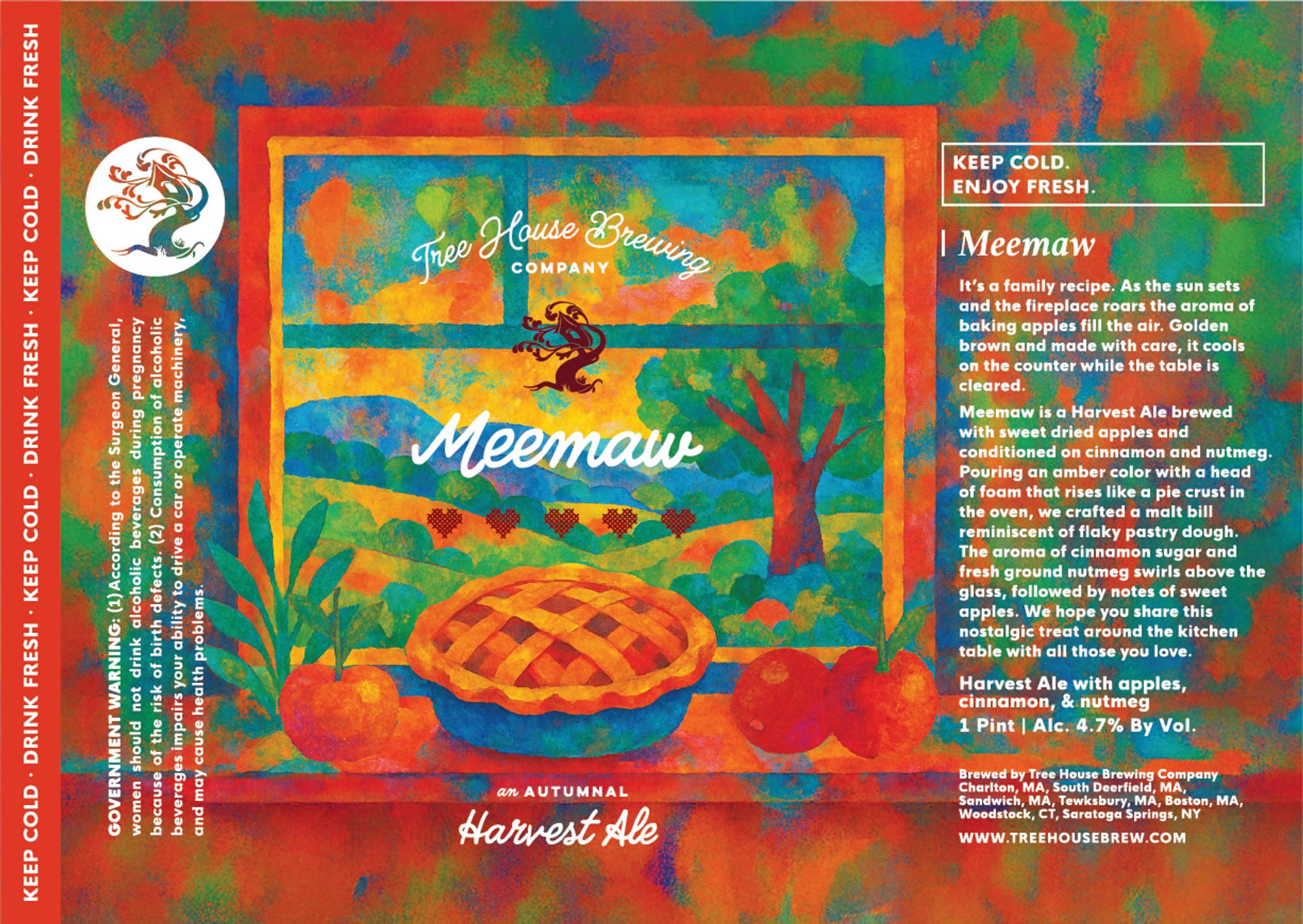 Meemaw by Tree House Brewing Company - beer label