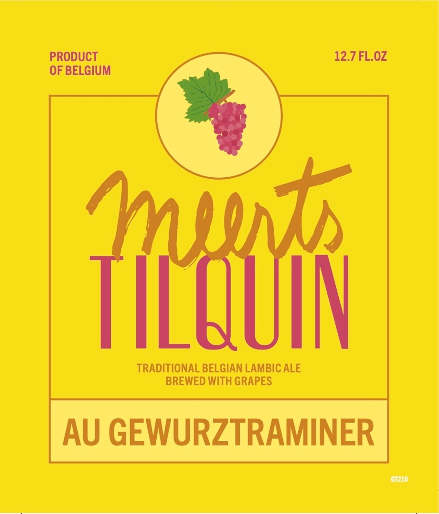 Au Gewurztraminer by Meerts Tilquin - beer label