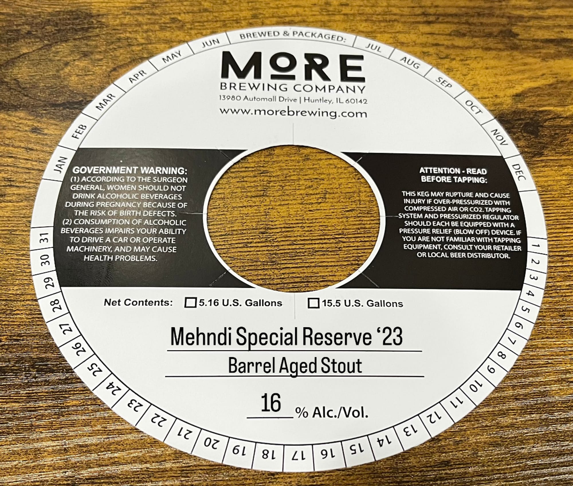 Mehndi Special Reserve ‘23 by More Brewing Company - beer label