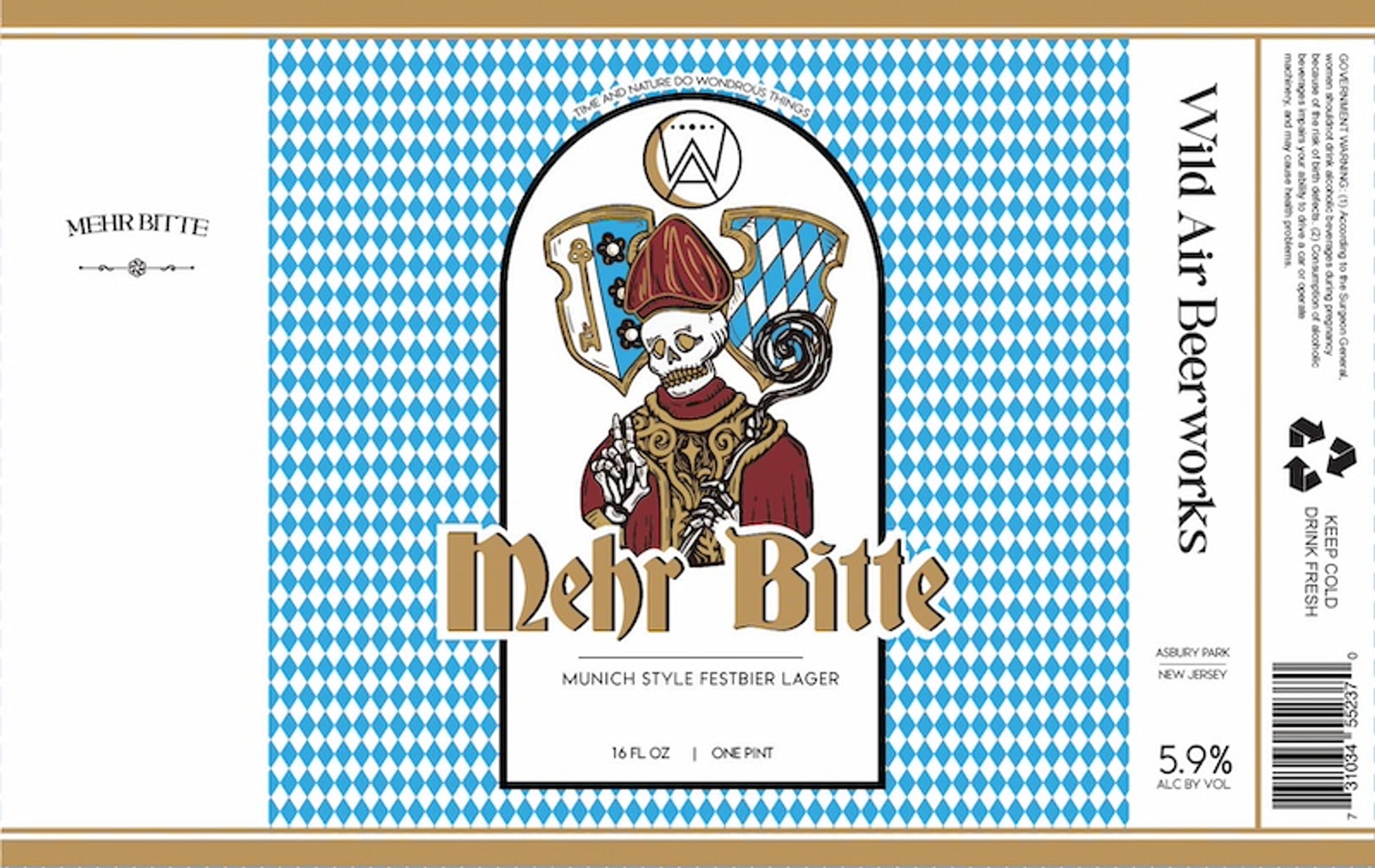 Mehr Bitte by Wild Air Beerworks - beer label