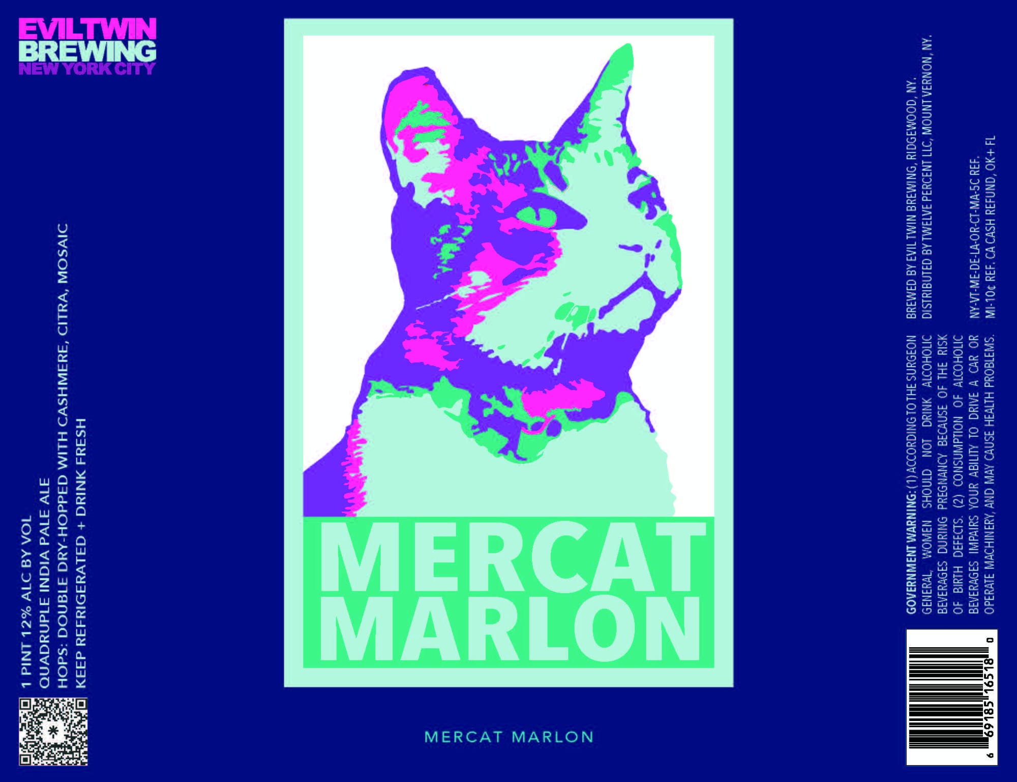 Mercat Marlon by Evil Twin Brewing - beer label