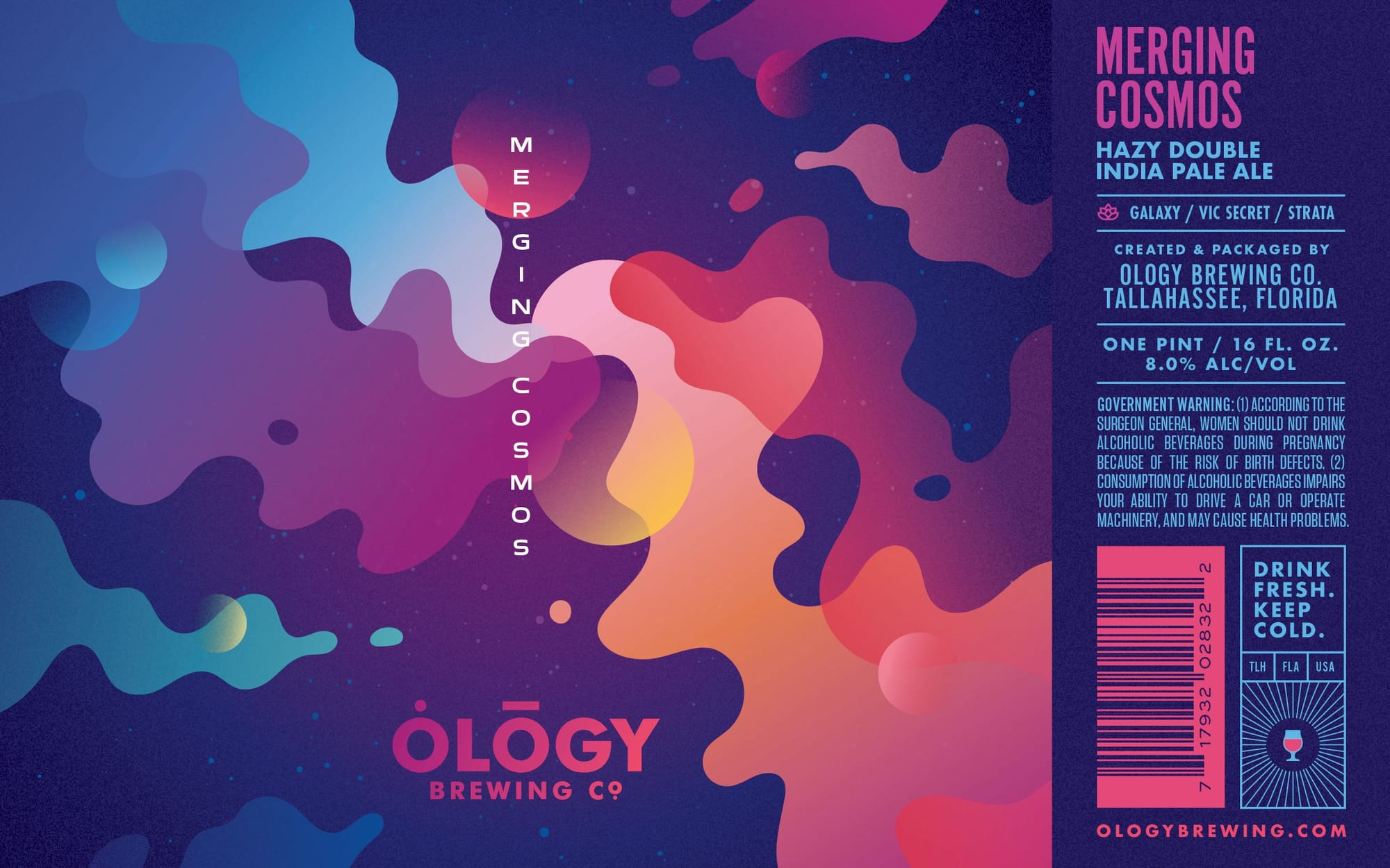 Merging Cosmos by Ölogy Brewing Co. - beer label