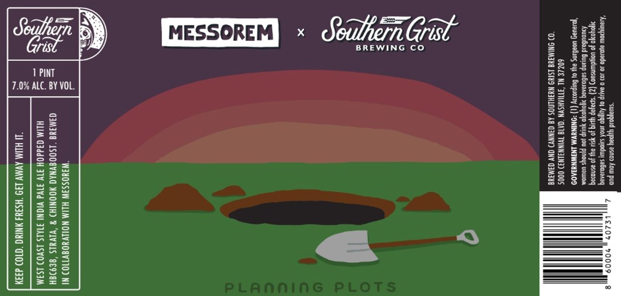 Messorem by Southern Grist Brewing Co. - beer label