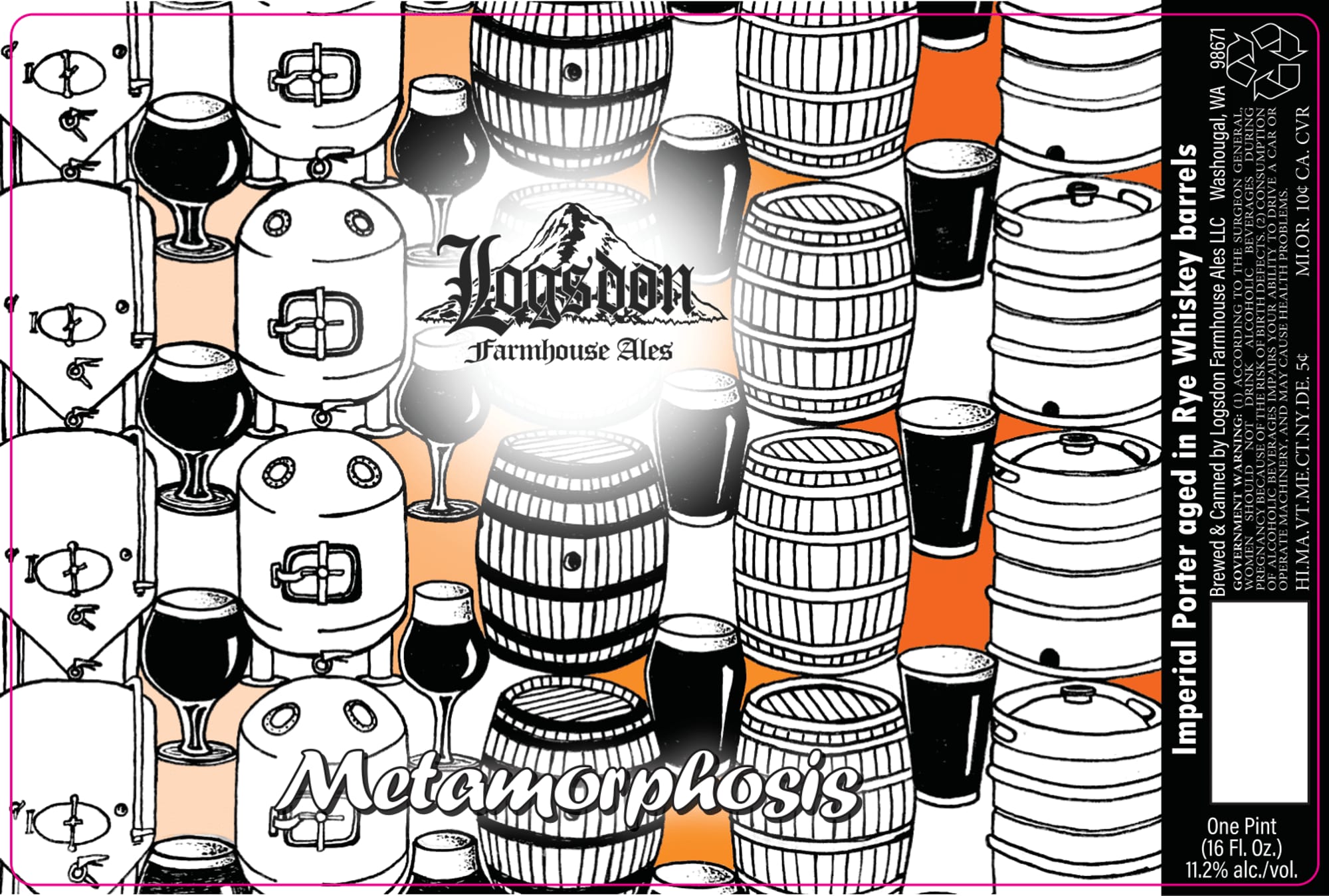 Metamorphosis by Logsdon Farmhouse Ales - beer label