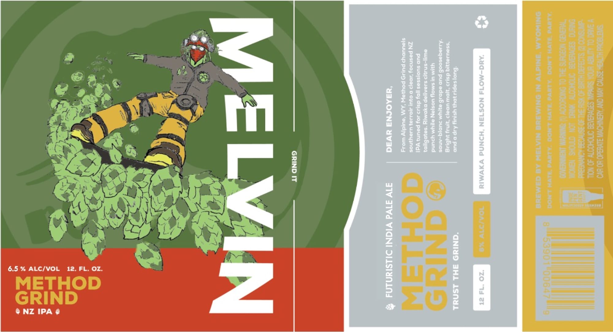 Method Grind by Melvin Brewing - beer label
