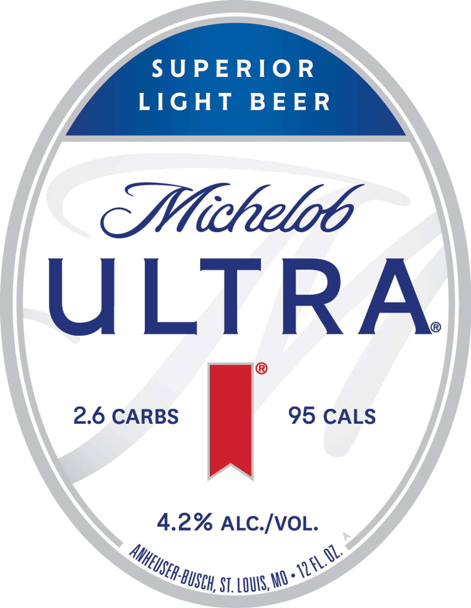 Michelob ULTRA by Anheuser-Busch - beer label
