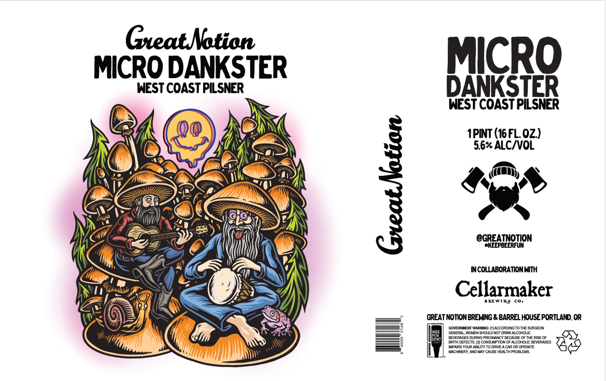 MICRO DANKSTER by GREAT NOTION - beer label