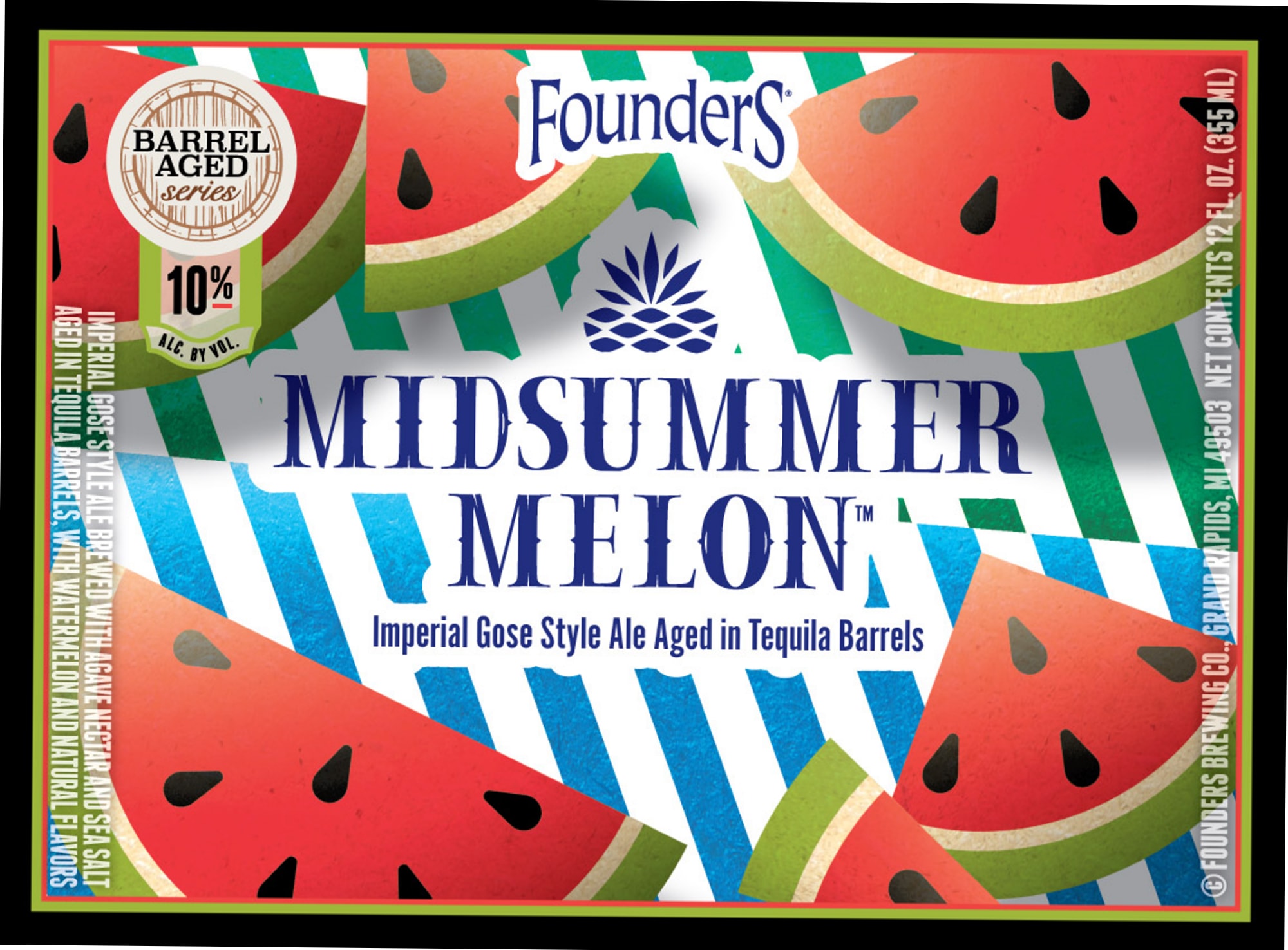 Midsummer Melon by Founders Brewing Co. - beer label