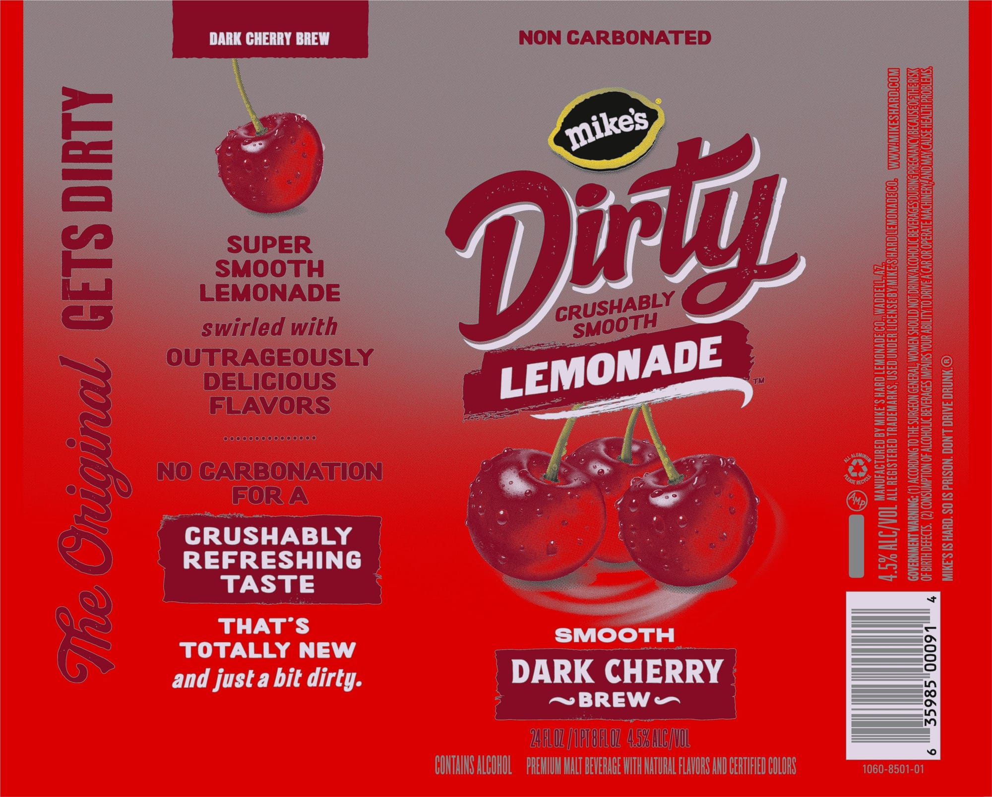 Dirty Dark Cherry by Mike's Hard Lemonade - beer label