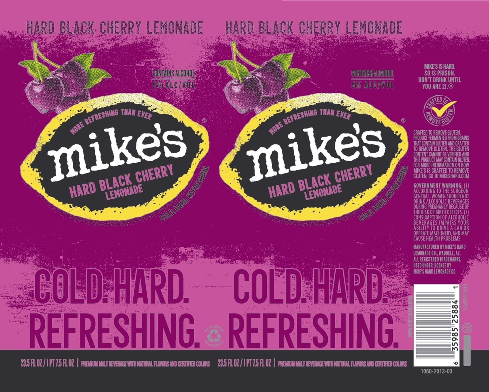 Mike's Hard Black Cherry Lemonade by Mike's Hard Lemonade Co. - beer label