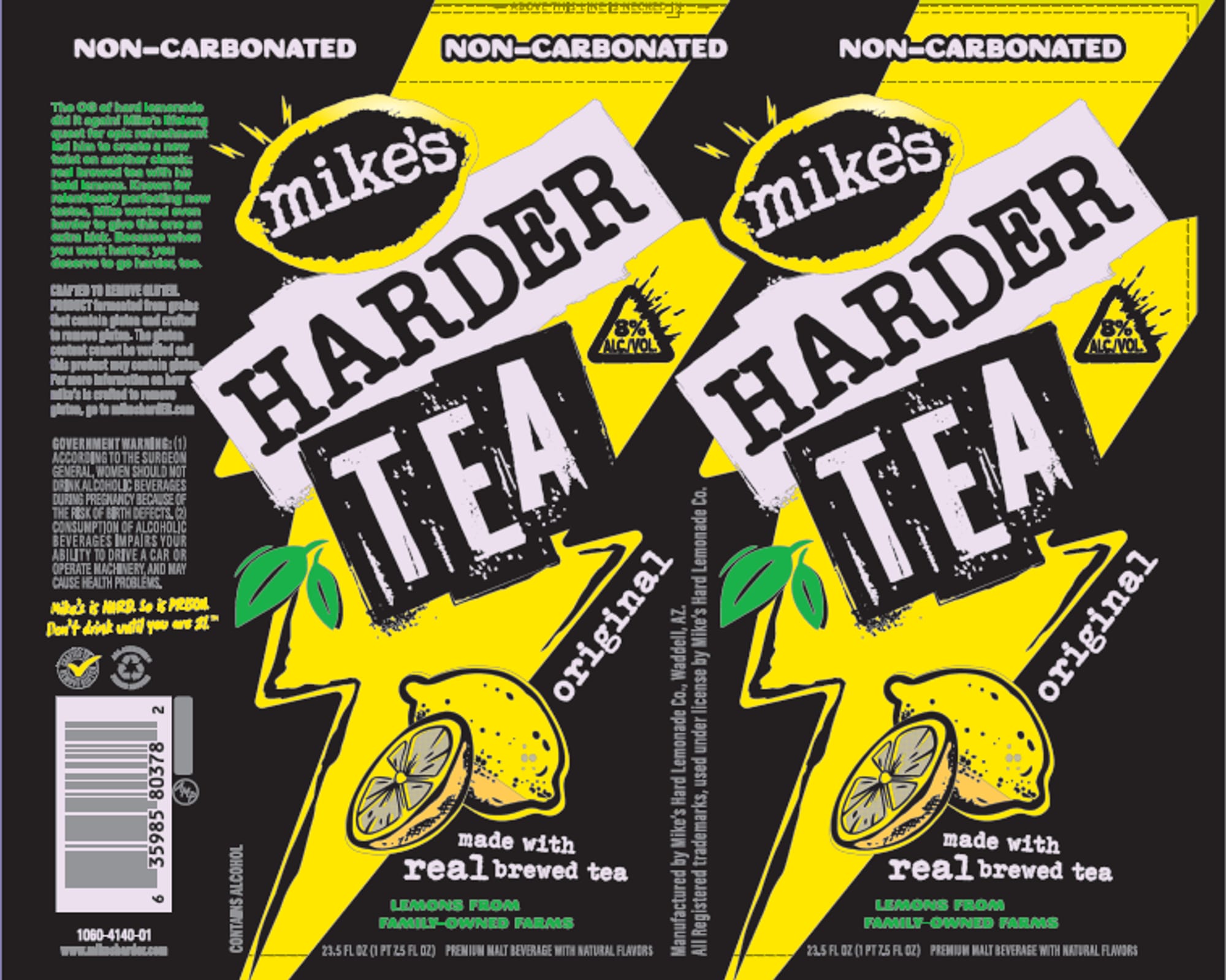 Mike's Harder Tea Original by Mike's Hard Lemonade Co. - beer label