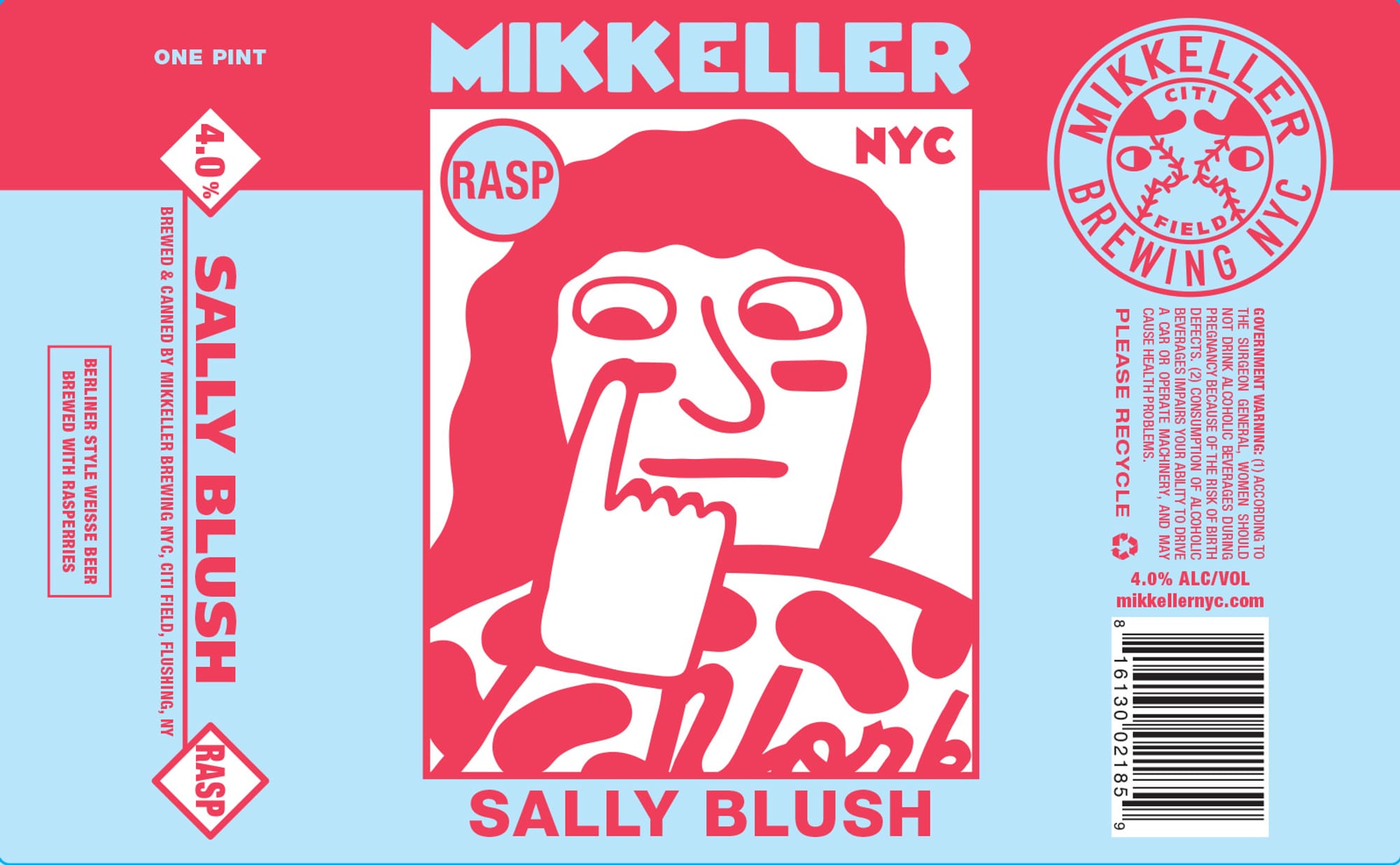 Sally Blush by Mikkeller NYC - beer label