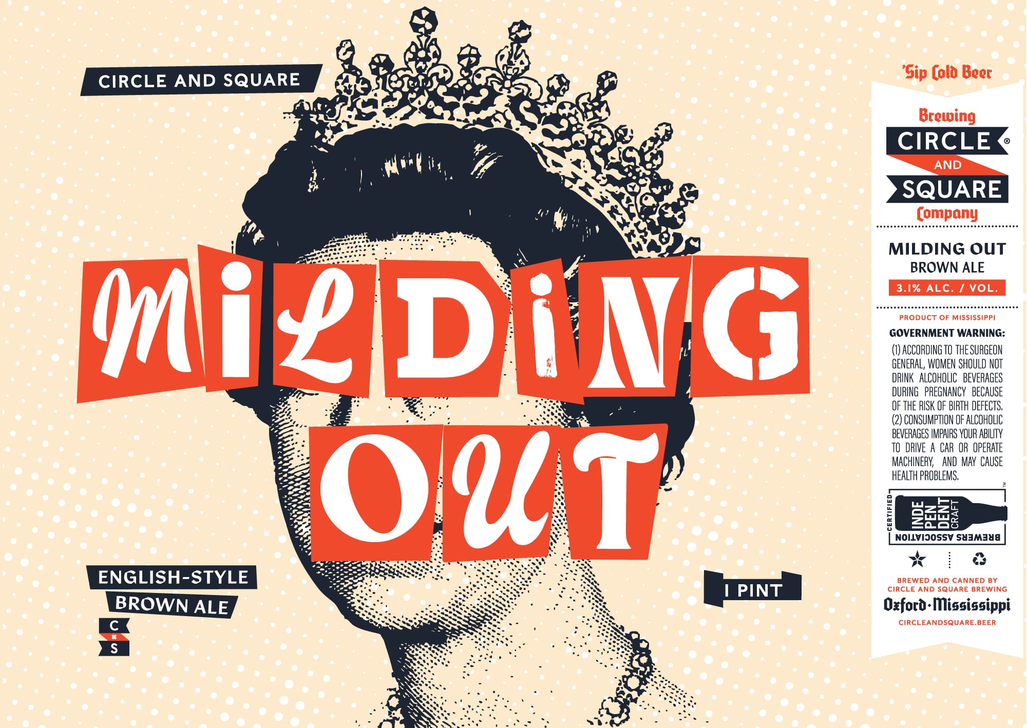 Milding Out by Circle and Square Brewing Company - beer label