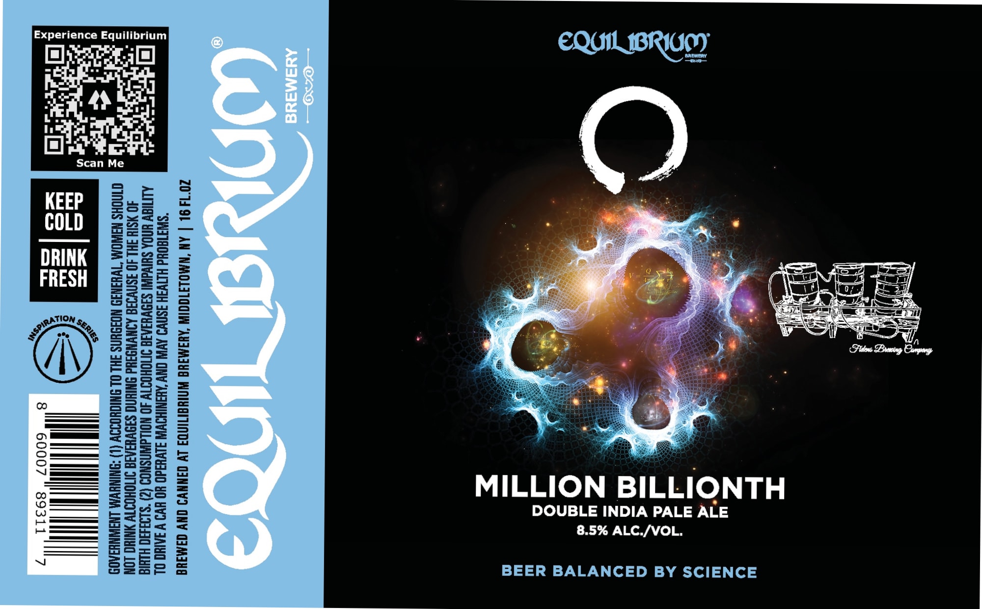 Million Billionth by Equilibrium Brewery - beer label