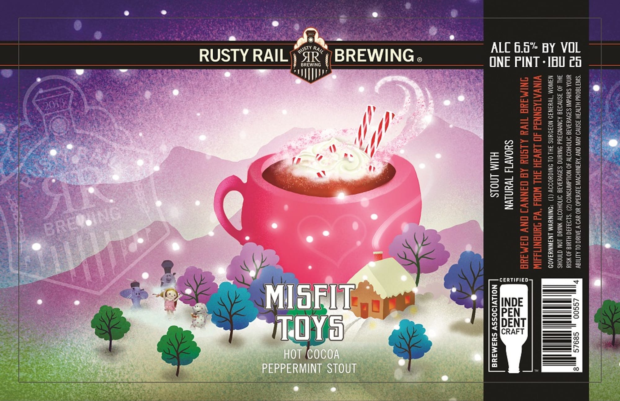Misfit Toys by Rusty Rail Brewing - beer label
