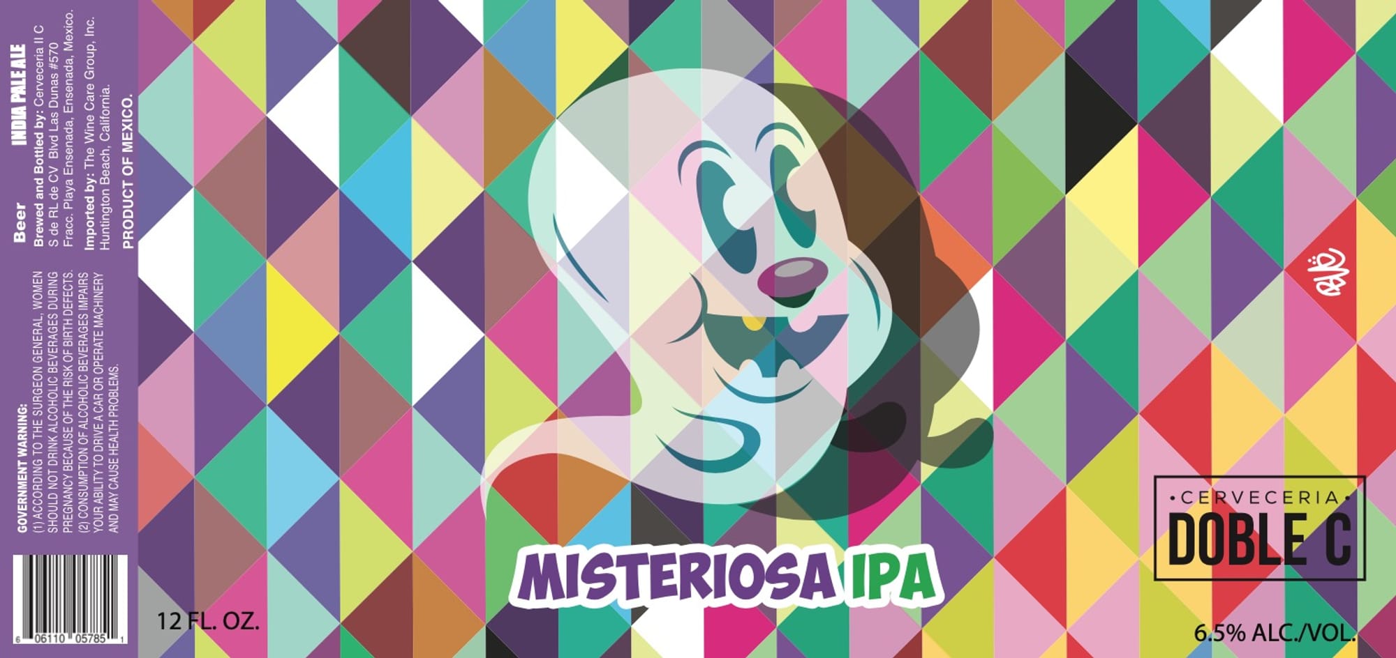 Misteriosa IPA by Cerveceria Doble C - beer label