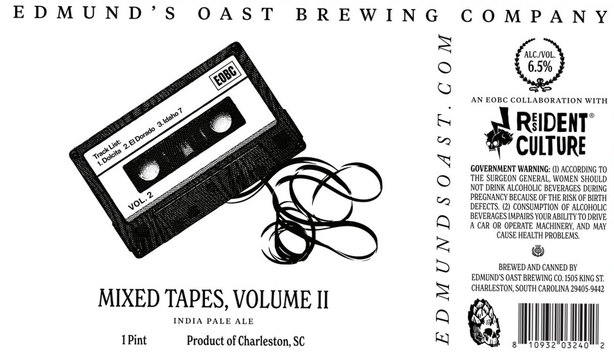 Mixed Tapes, Volume II by Edmunds’ Oast Brewing Company - beer label