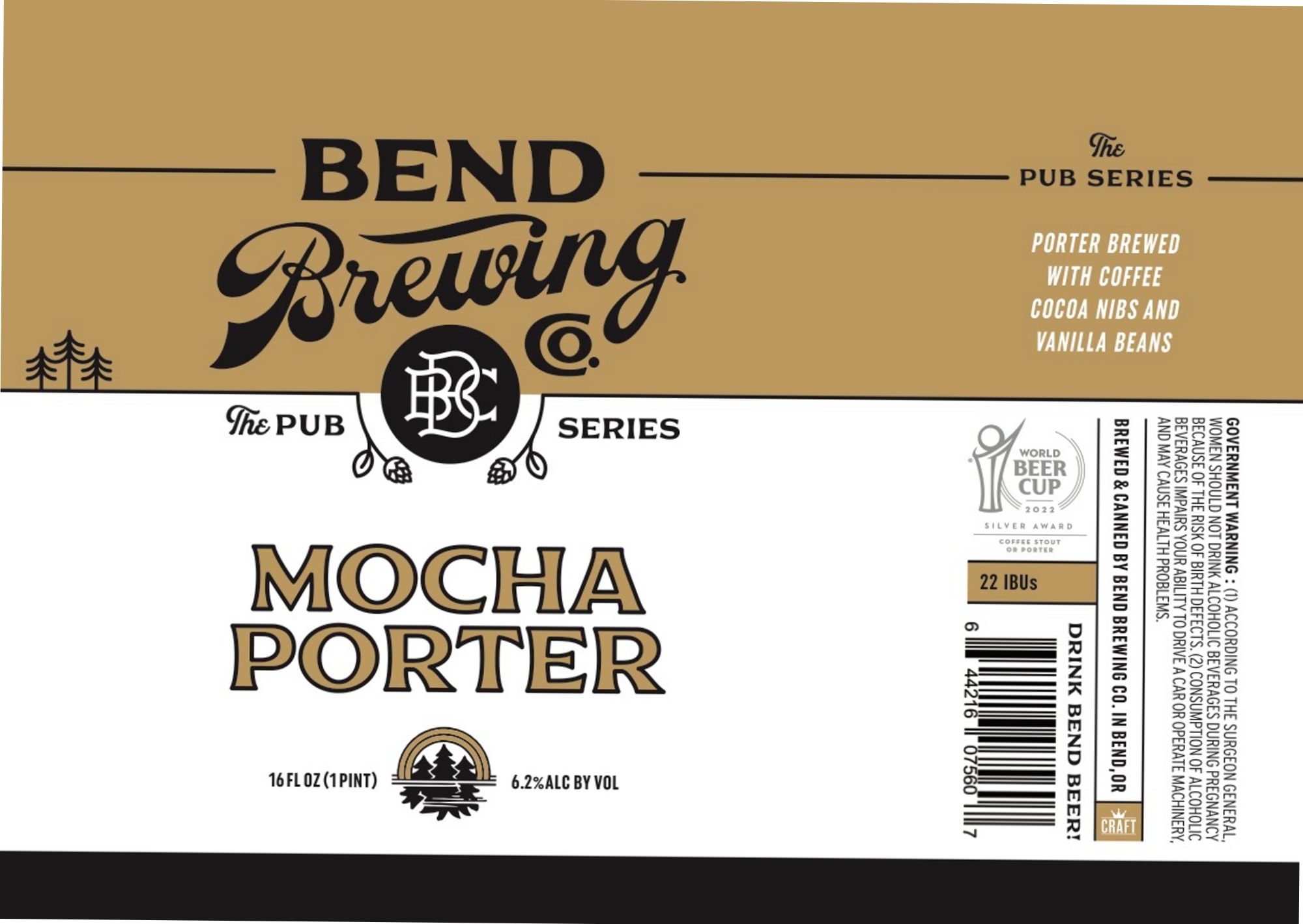 Mocha Porter by Bend Brewing Co. - beer label