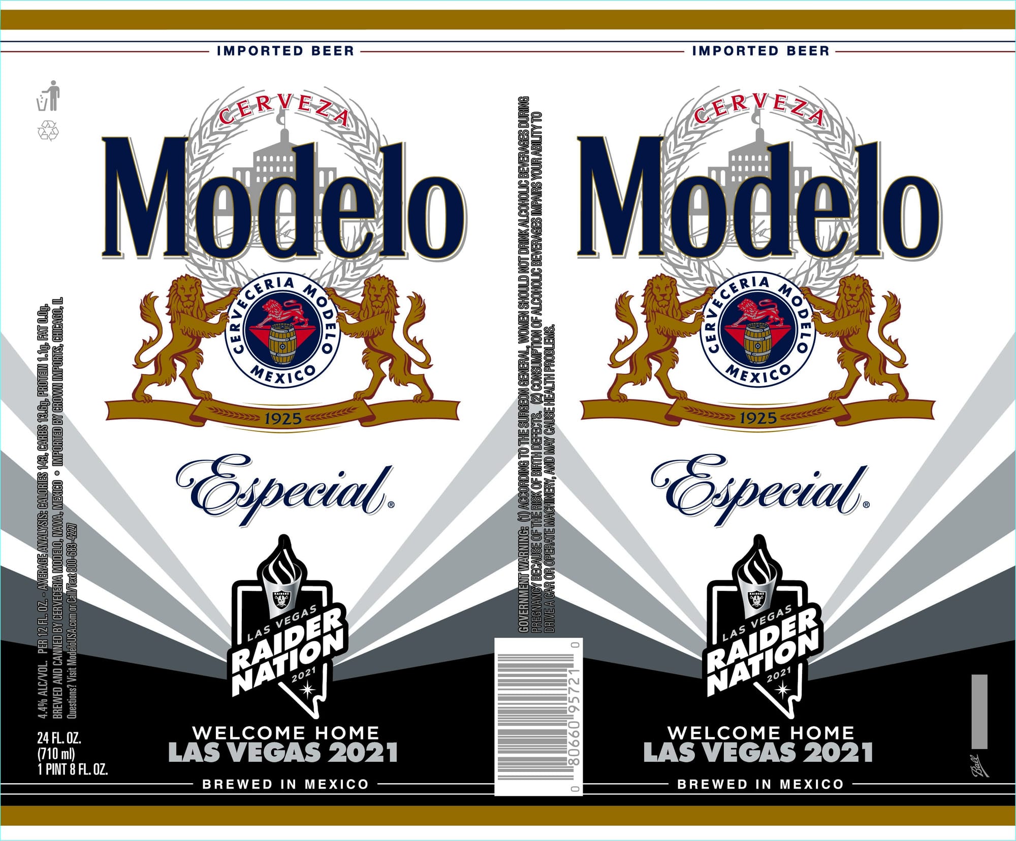 Modelo Especial by Cervecería Modelo - beer label