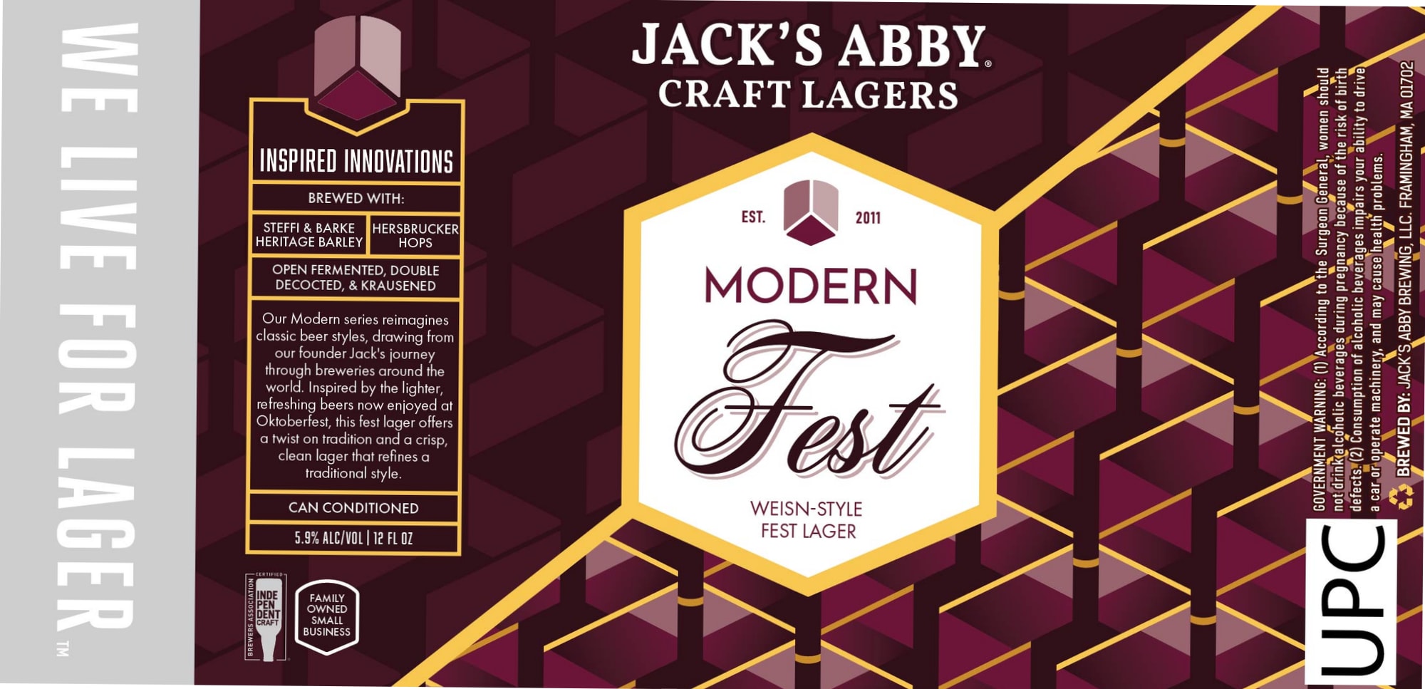 Modern Fest by Jack's Abby Brewing - beer label