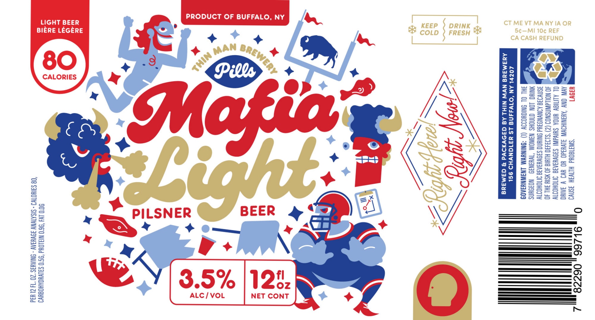 Moka Now by Thin Man Brewery - beer label