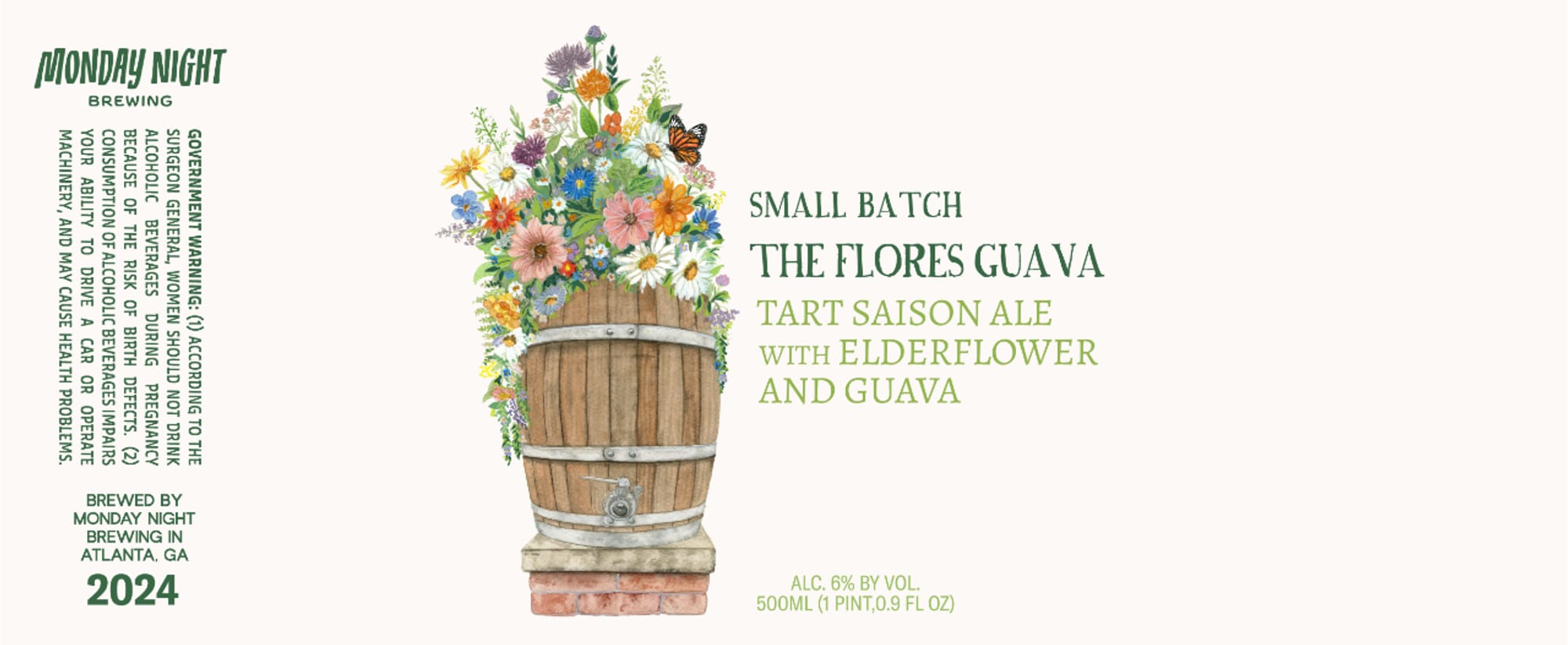 The Flores Guava by Monday Night Brewing - beer label