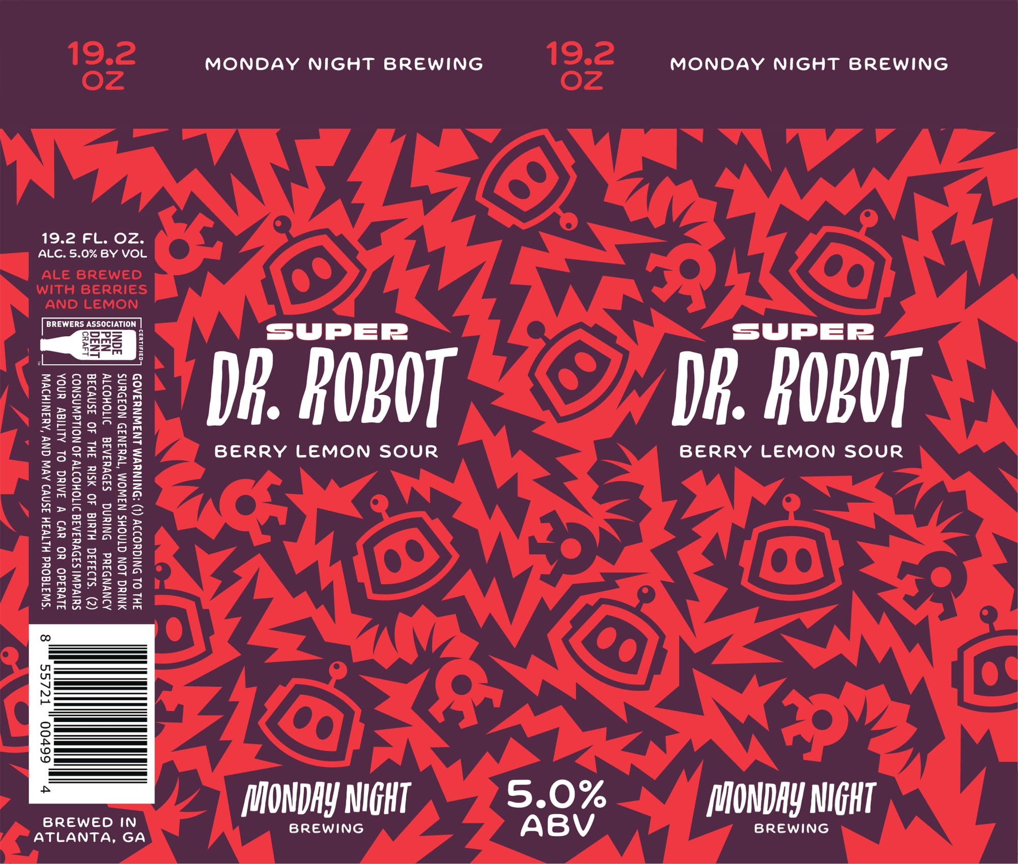 Dr. Robot by Monday Night Brewing - beer label