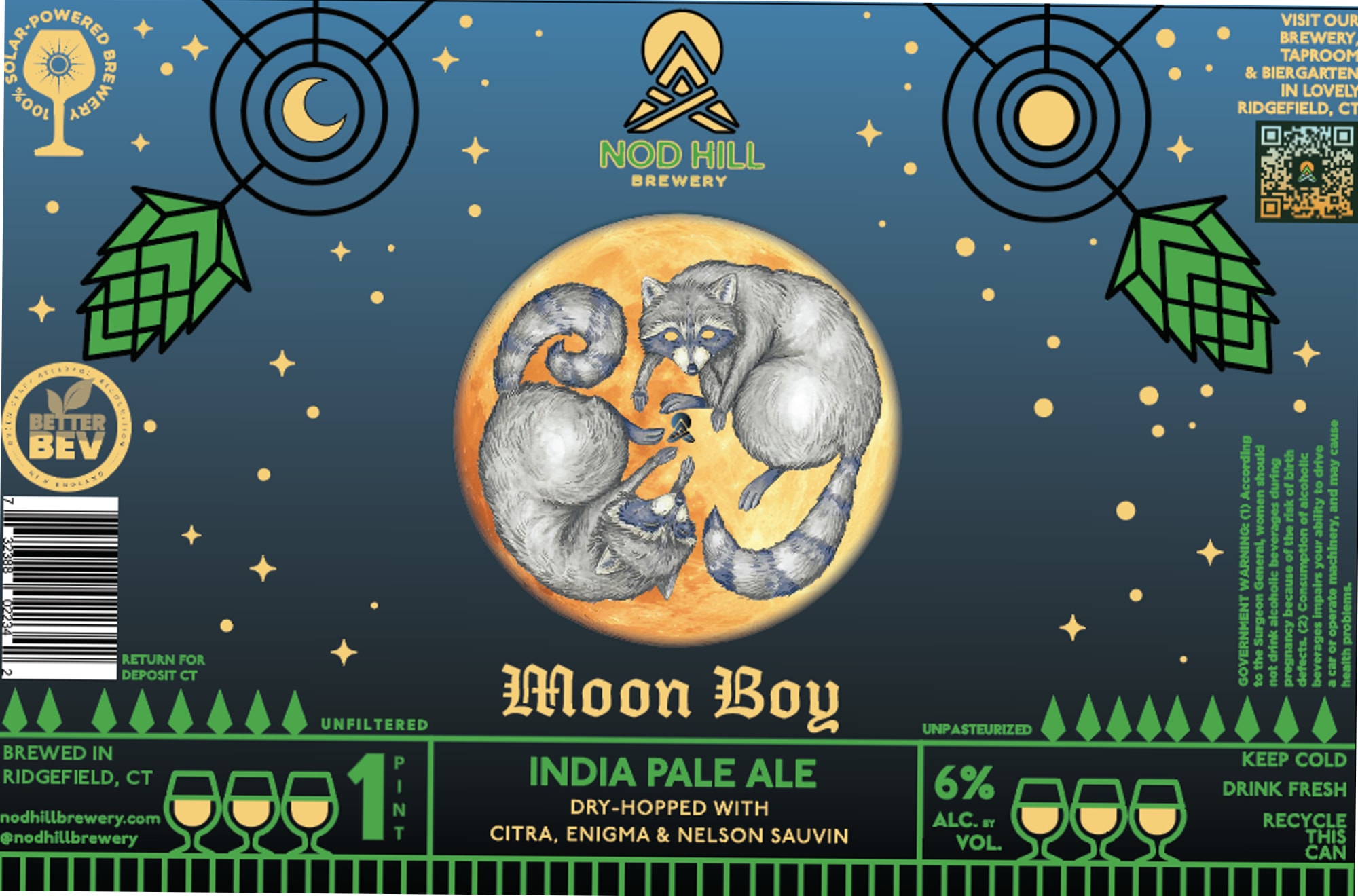 Moon Boy by Nod Hill Brewery - beer label