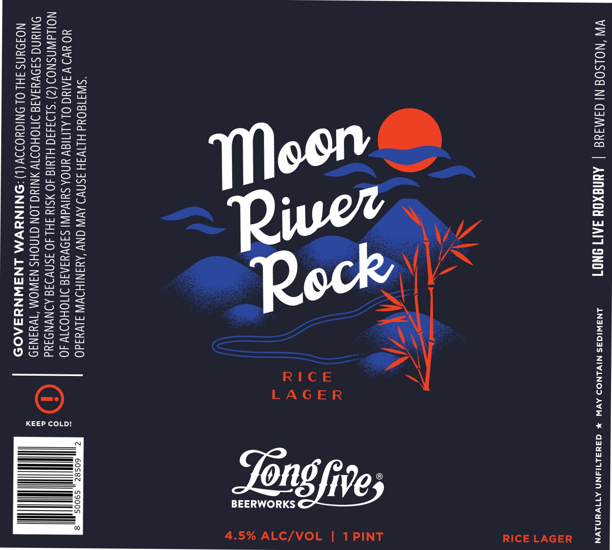 Moon River Rock by Long Live Beerworks - beer label