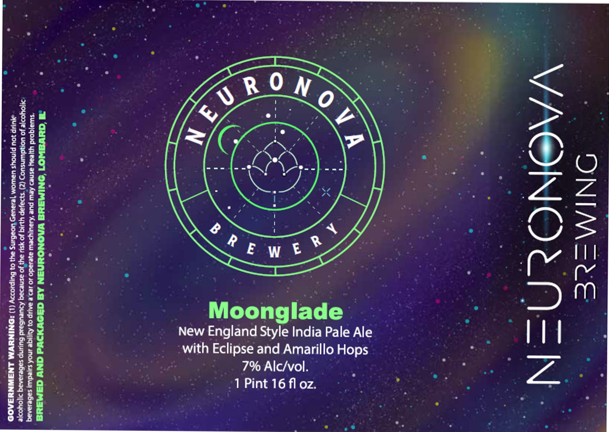 Moonglade by Neur Nova Brewing - beer label
