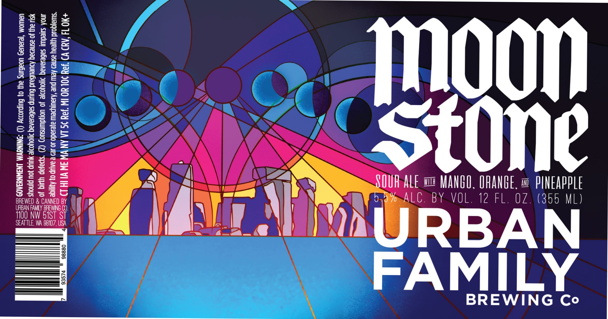 Moonstone by Urban Family Brewing Co. - beer label